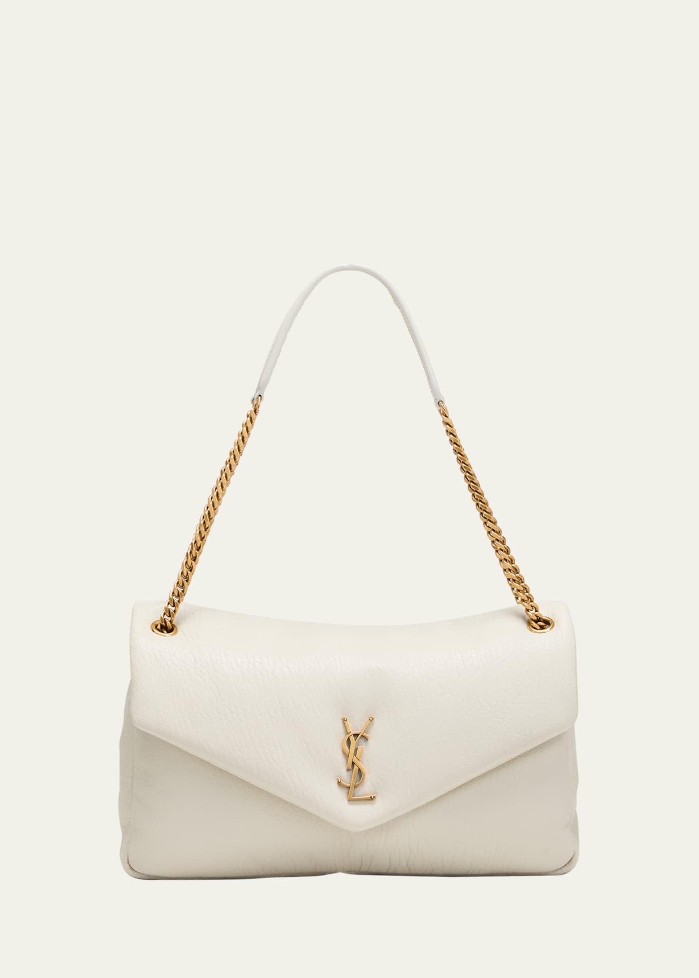 Saint Laurent Calypso Large YSL Shoulder Bag in Leather Bergdorf Goodman