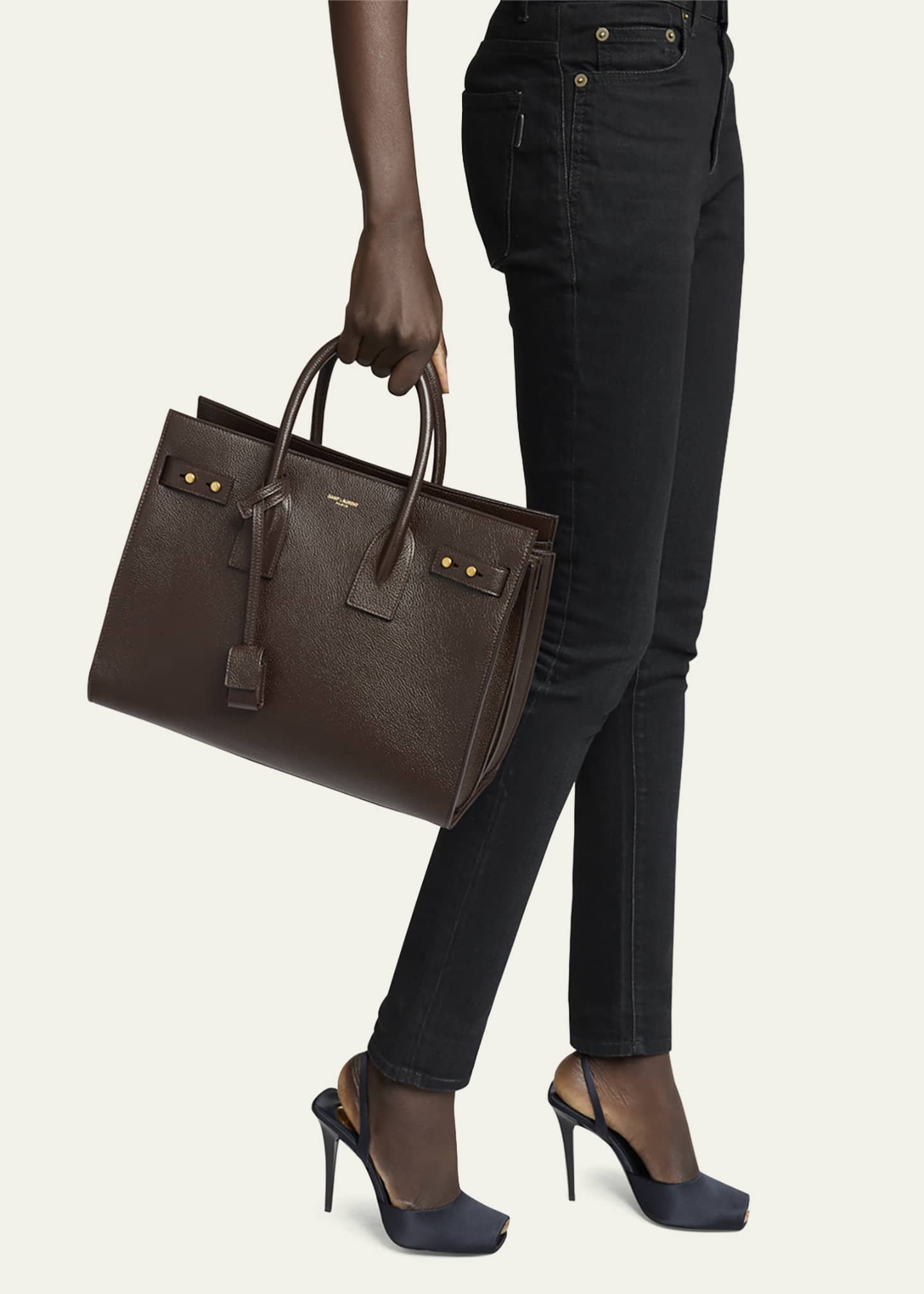 Saint Laurent Sac De Jour Small Leather Top-Handle Bag Image 2 of 6