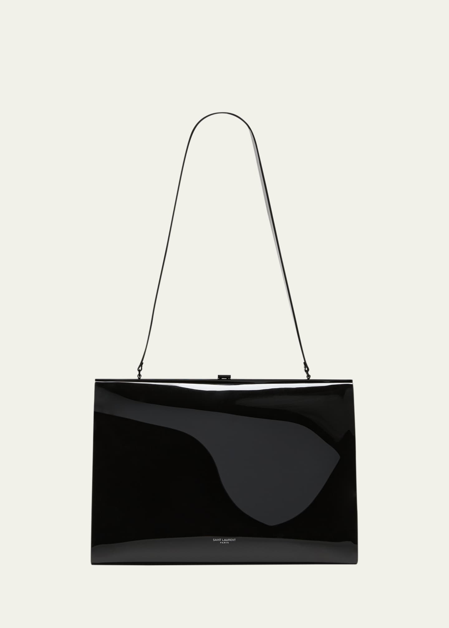 Saint Laurent Le Anne Marie Large Vinyl Shoulder Bag Image 1 of 5