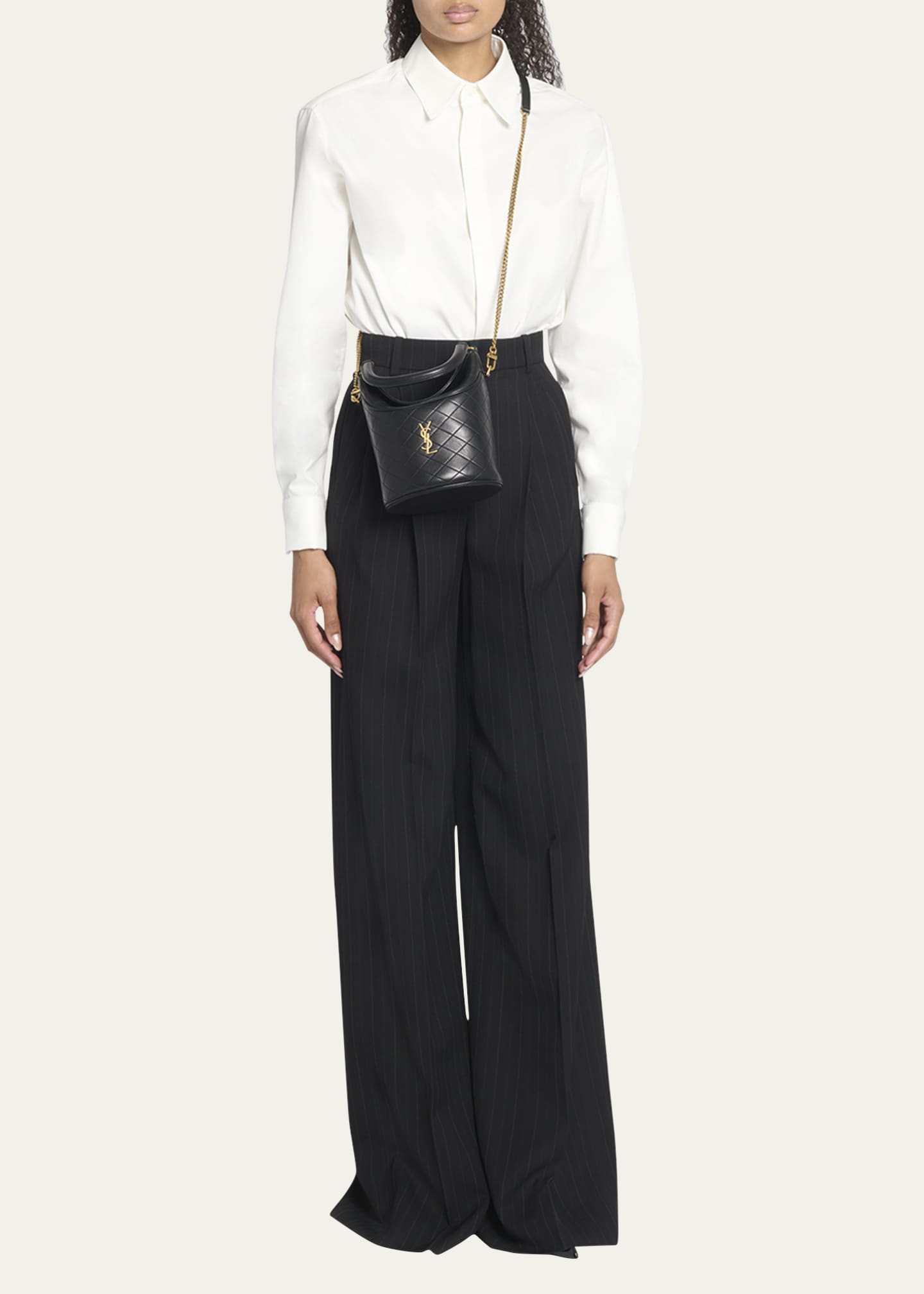 Saint Laurent Gaby Mini Leather Bucket Bag Bergdorf Goodman