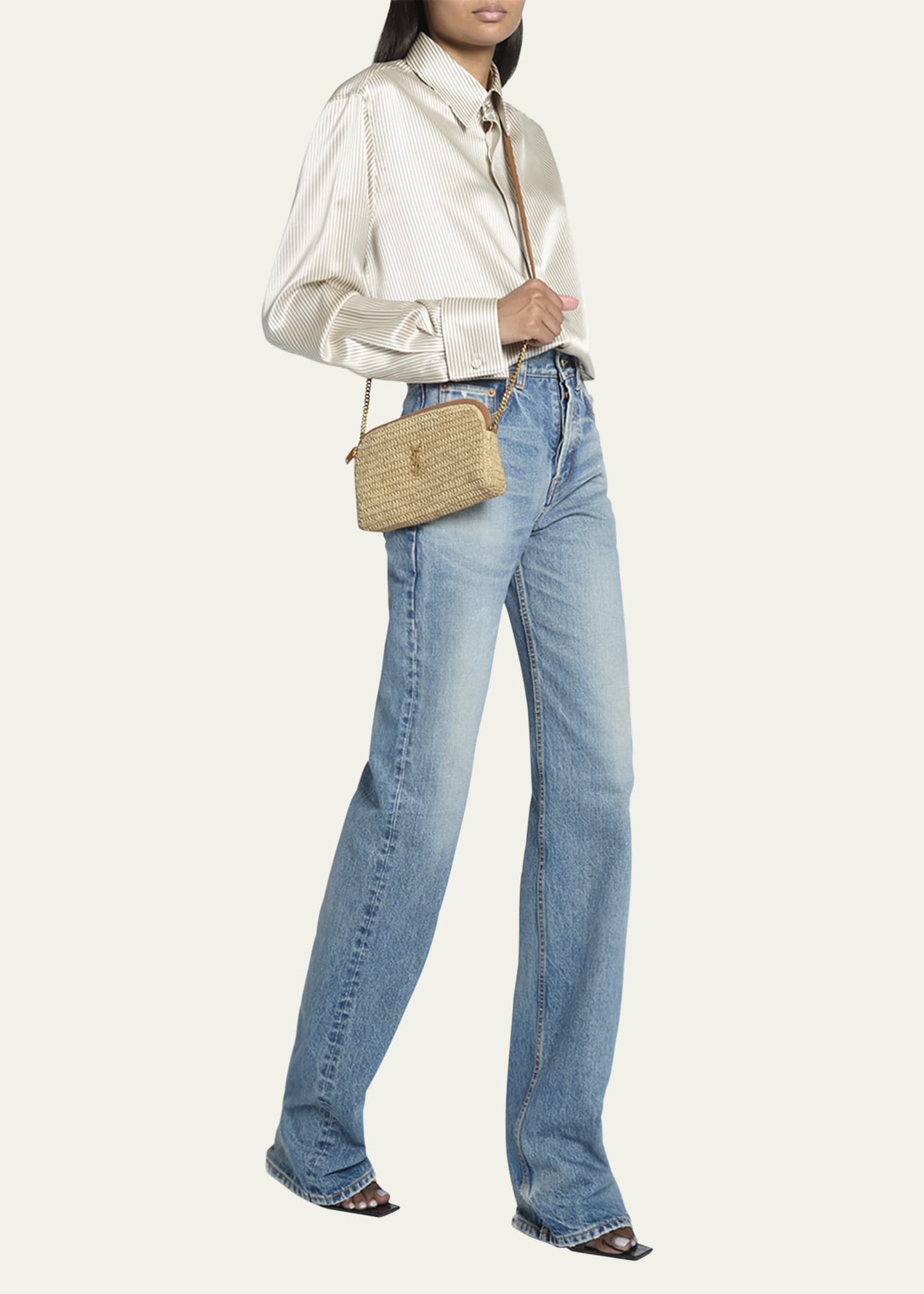 Saint Laurent Gaby YSL Zip Pouch Crossbody Bag Image 2 of 5