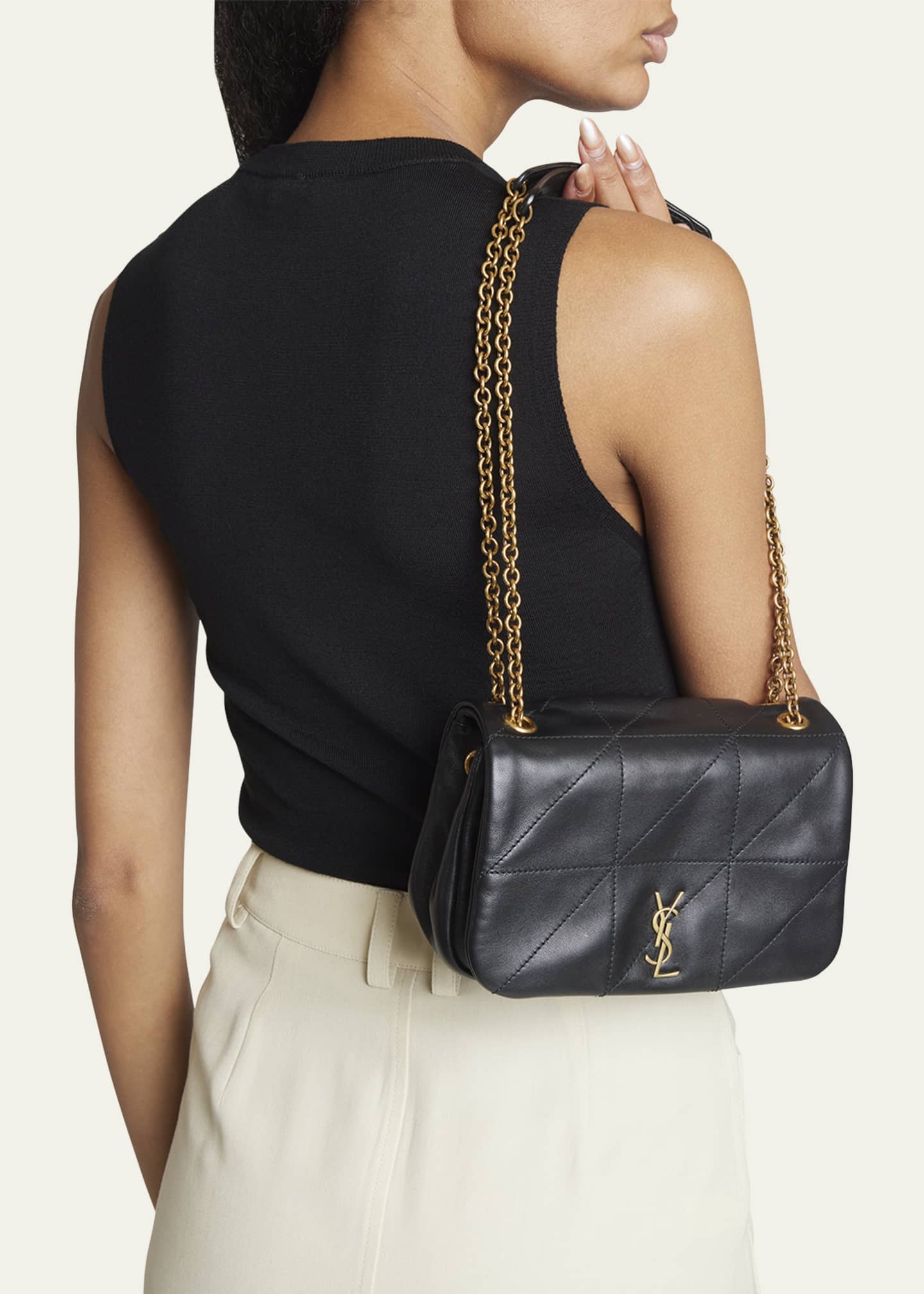 Saint Laurent Jamie 4.3 Mini Patchwork Leather Shoulder Bag Image 2 of 5
