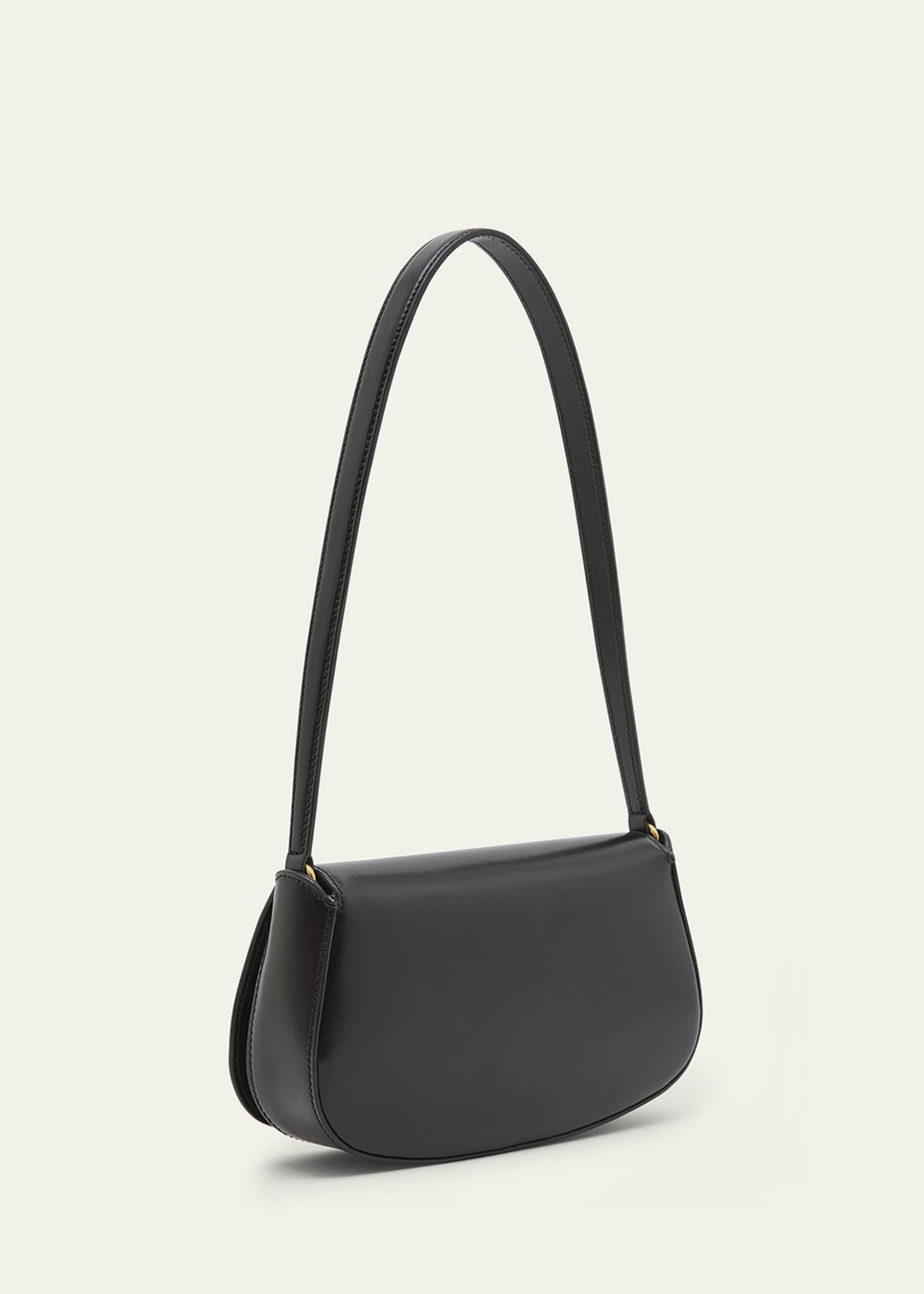 Saint Laurent Mini YSL Flap Leather Shoulder Bag Image 3 of 5
