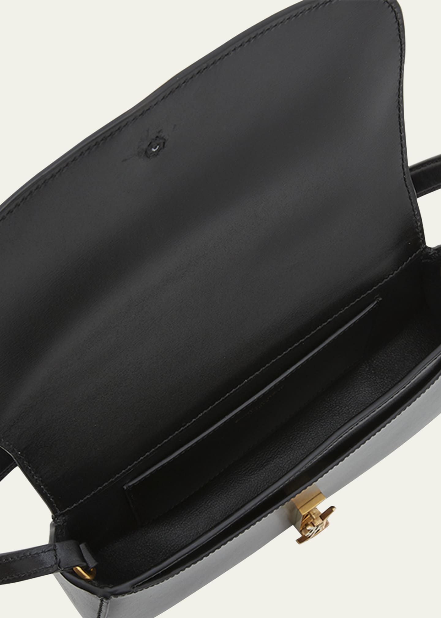 Saint Laurent Mini YSL Flap Leather Shoulder Bag Image 4 of 5