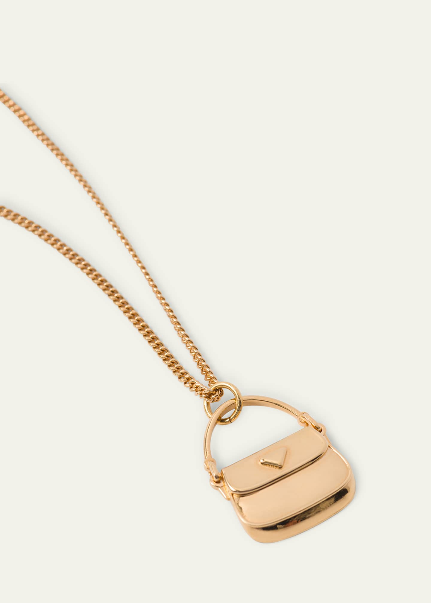 Prada Cleo Mini Bag Charm Necklace Bergdorf Goodman