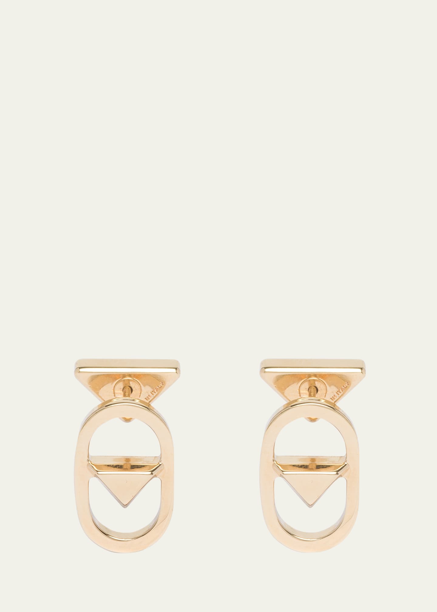 Prada Cutout Triangle Drop Earrings Bergdorf Goodman