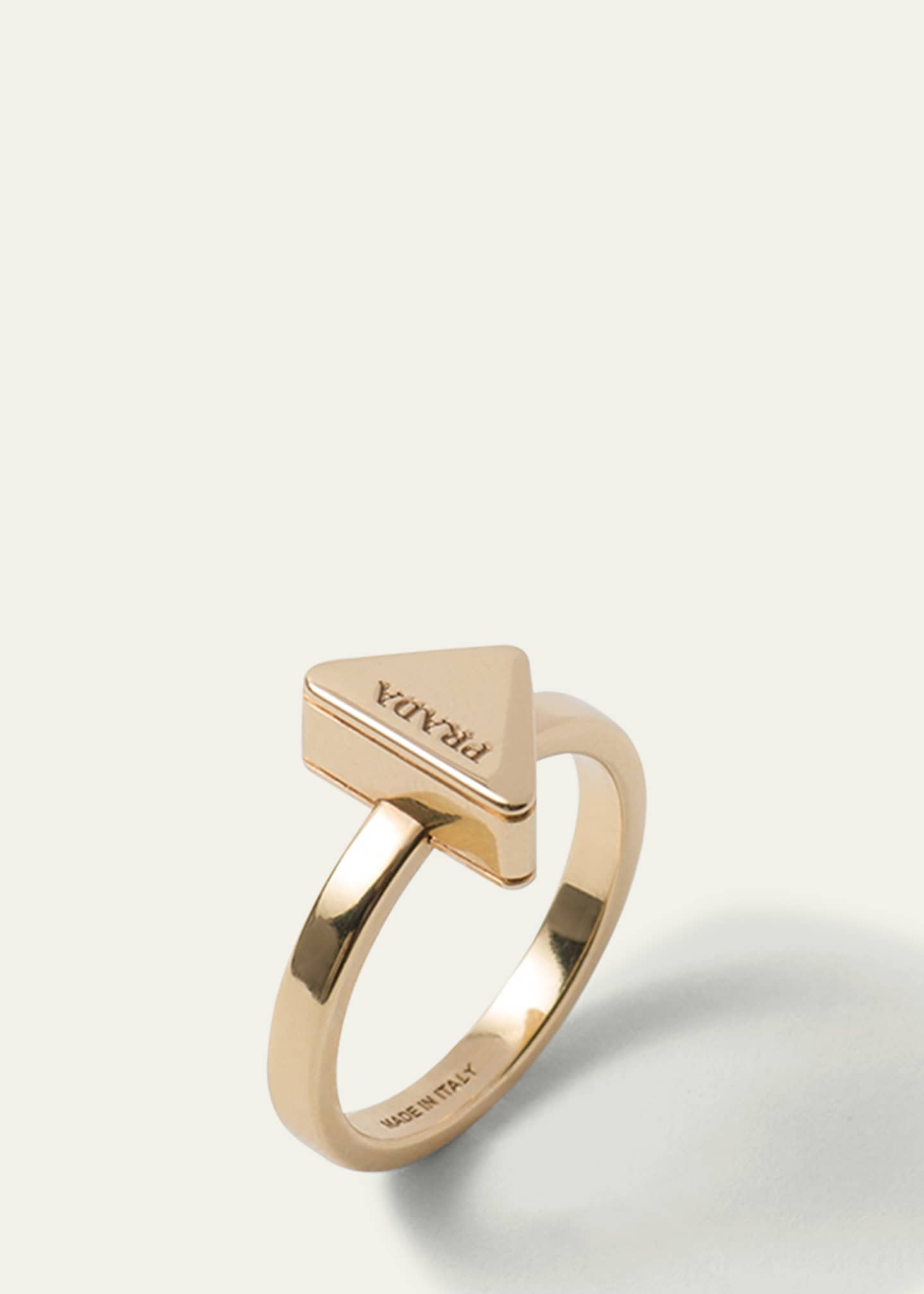 Prada Triangle Brass Ring Bergdorf Goodman