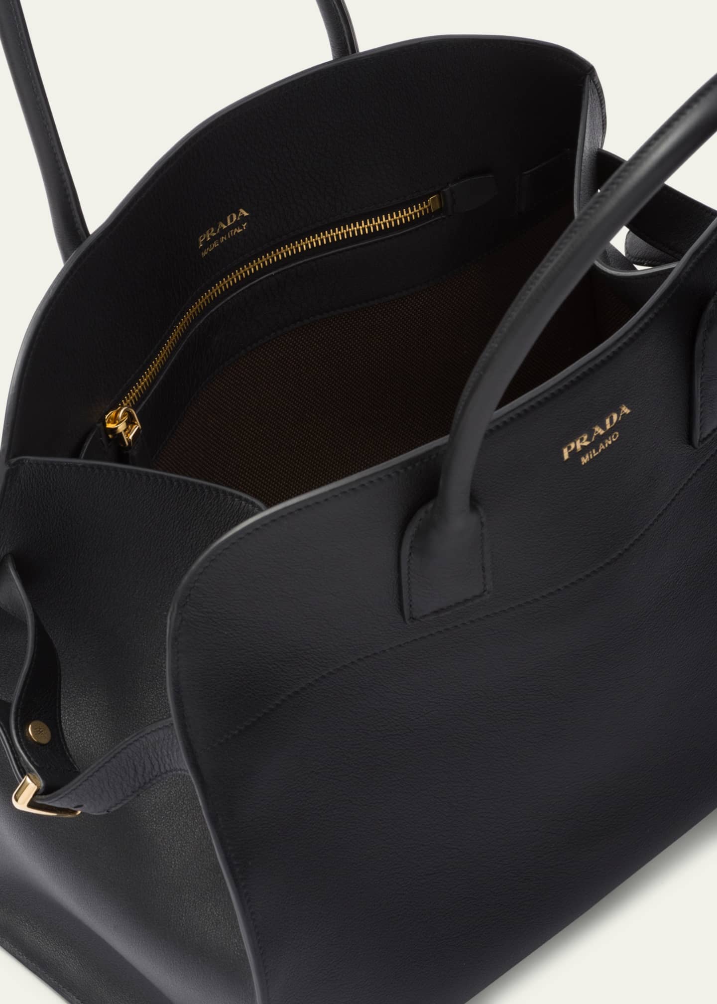 Prada Grain Leather Top-Handle Bag Image 4 of 5