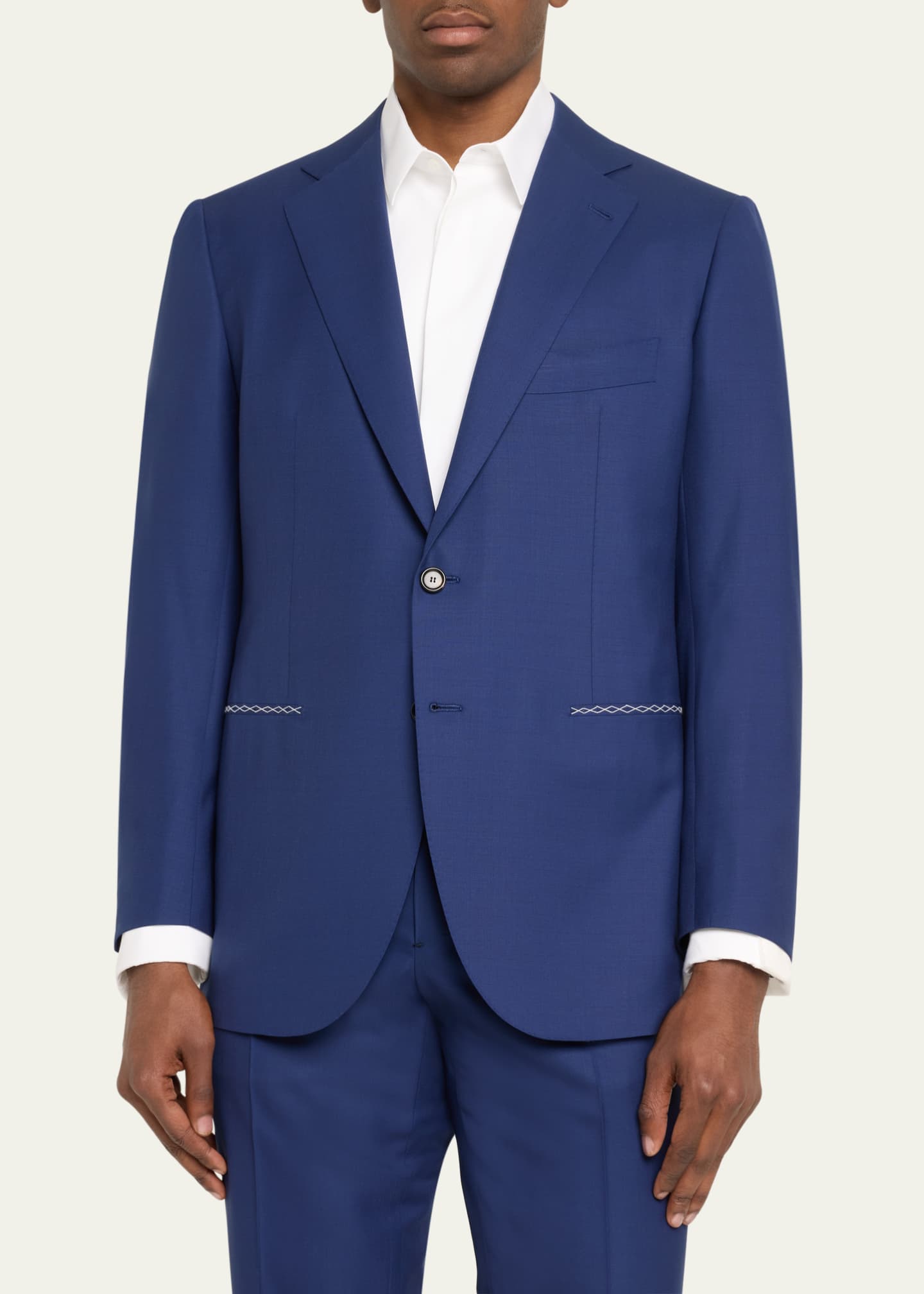 Cesare Attolini Men's Super 150s Wool Suit Image 4 of 5
