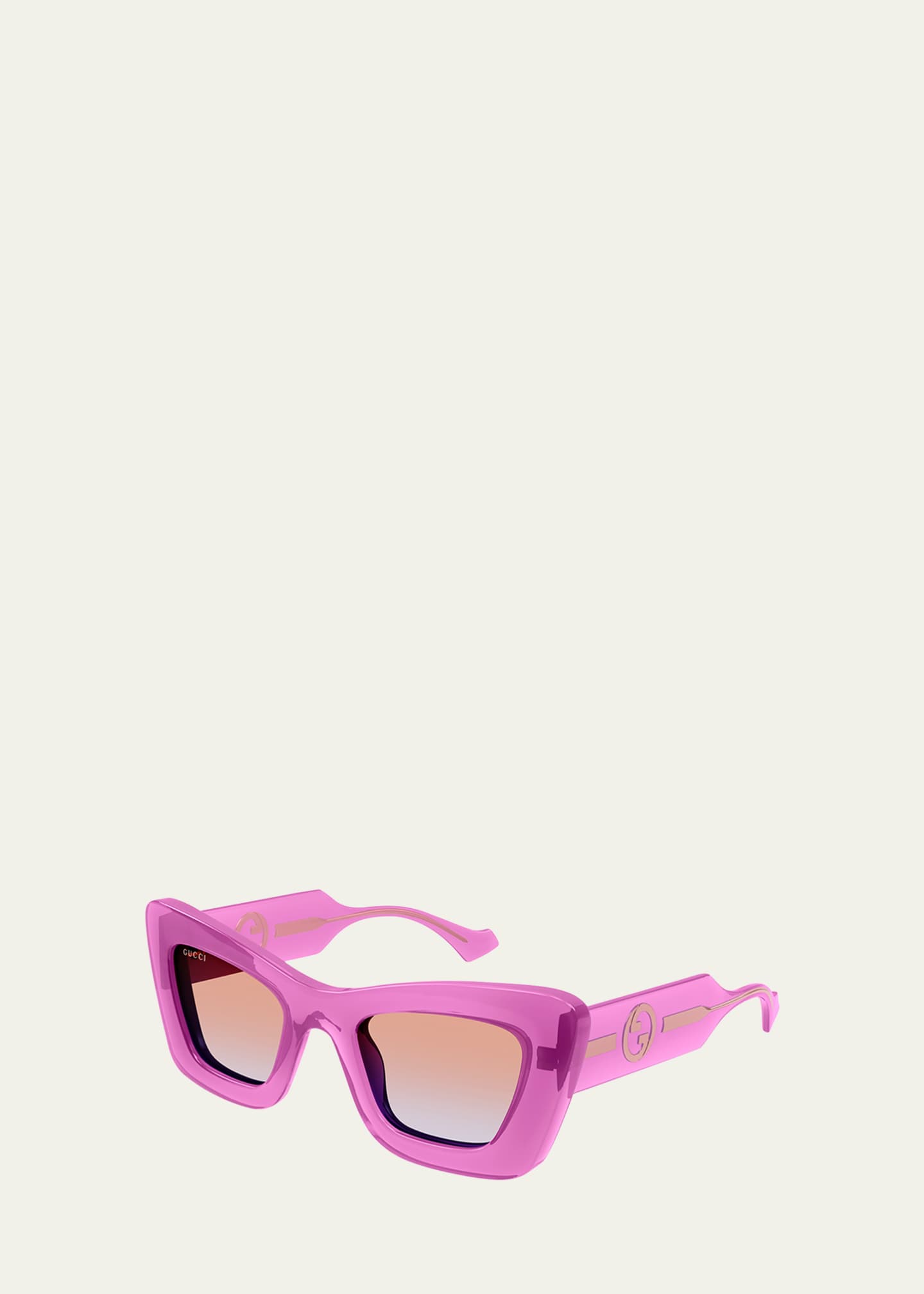 Gucci GG Plastic Cat-Eye Sunglasses - Bergdorf Goodman