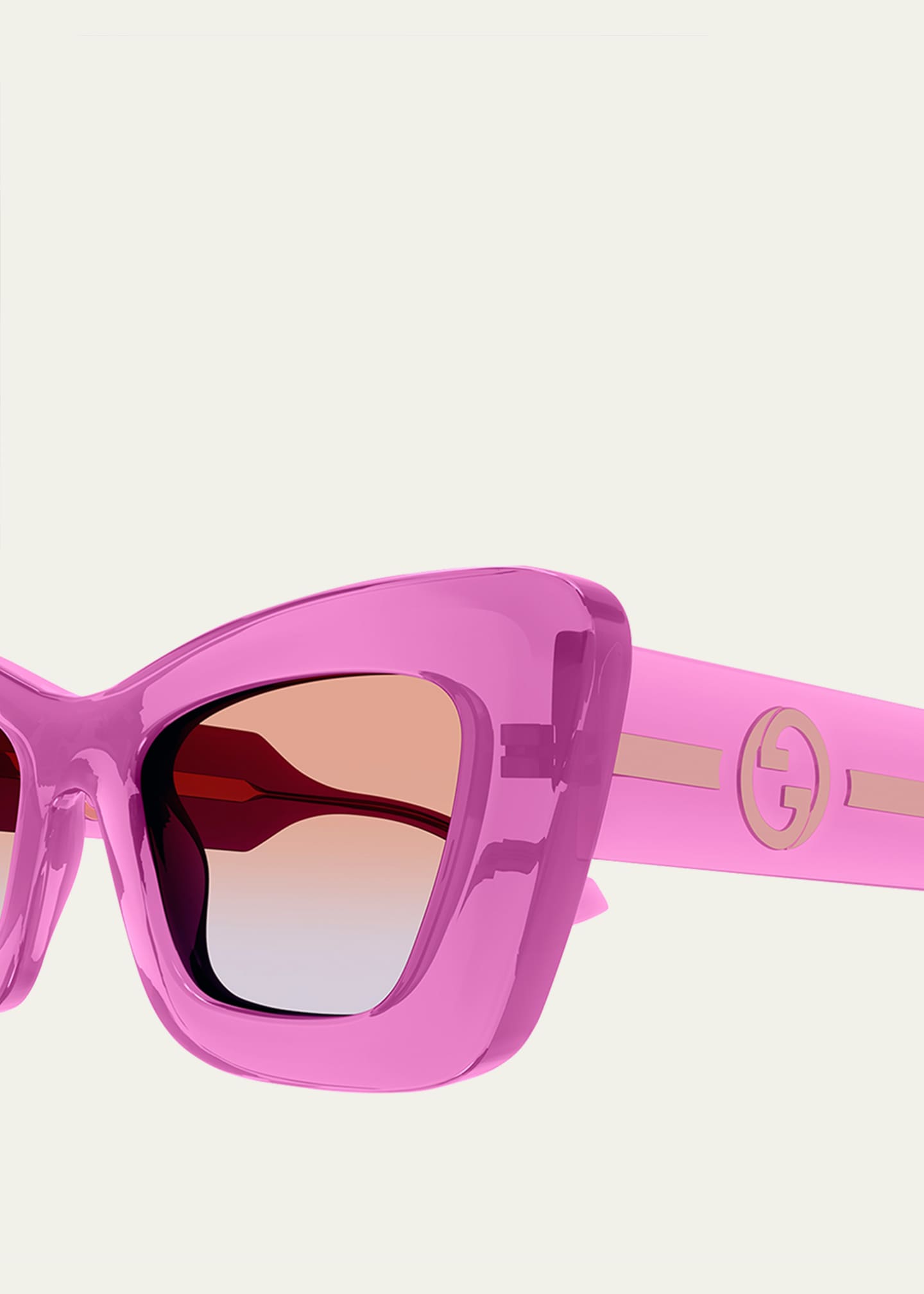 Gucci GG Plastic Cat-Eye Sunglasses - Bergdorf Goodman