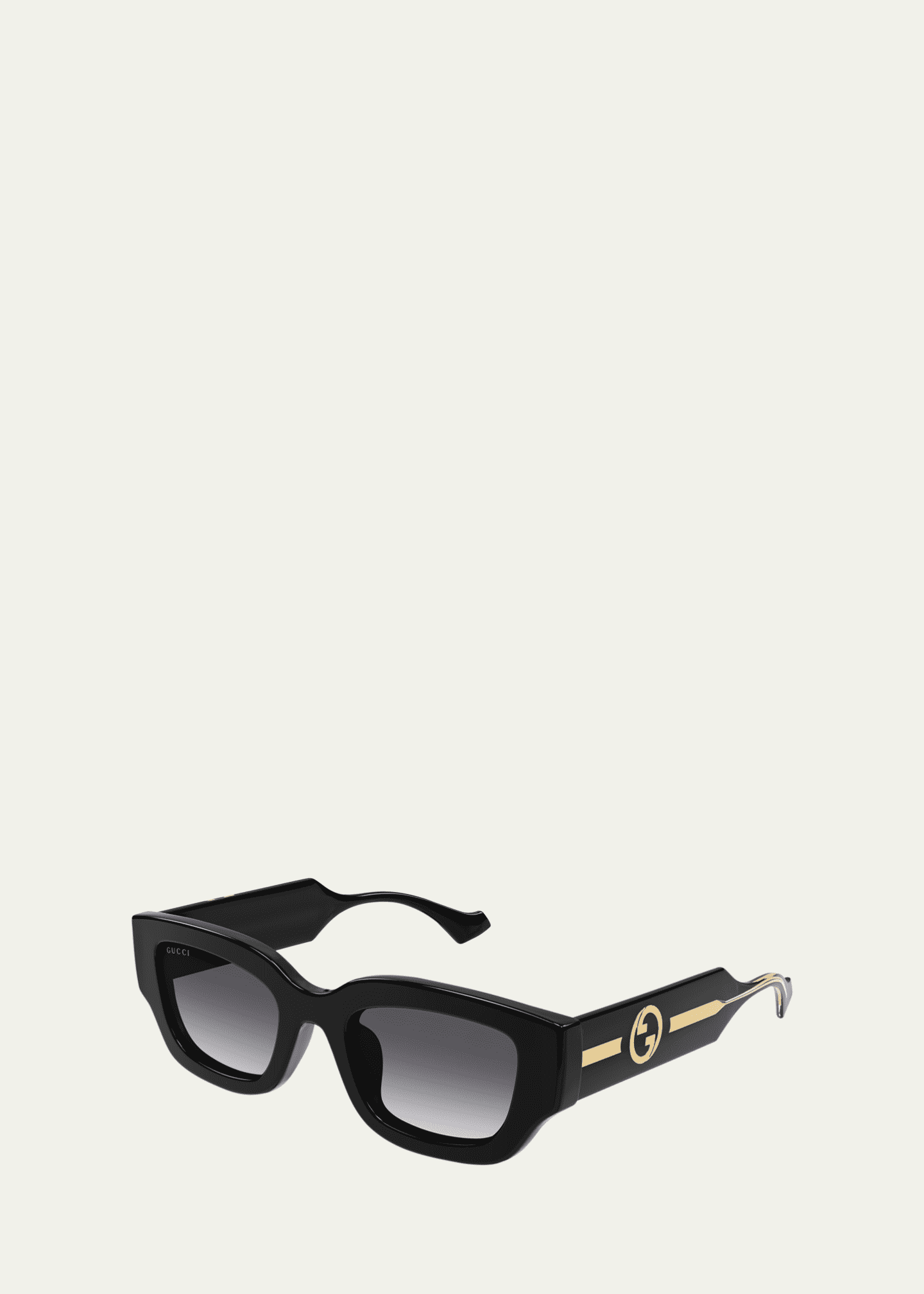 Gucci GG Logo Plastic Rectangle Sunglasses
