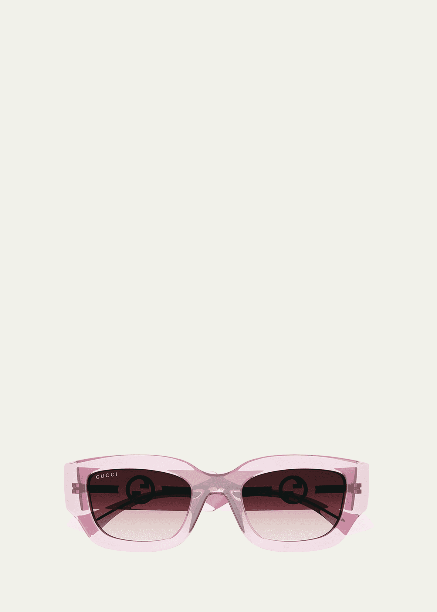 サングラス Gucci Sunglasses GG1195SK 002 Square l Asian Fit Pink Gucci Sunglasses GG1195SK 002