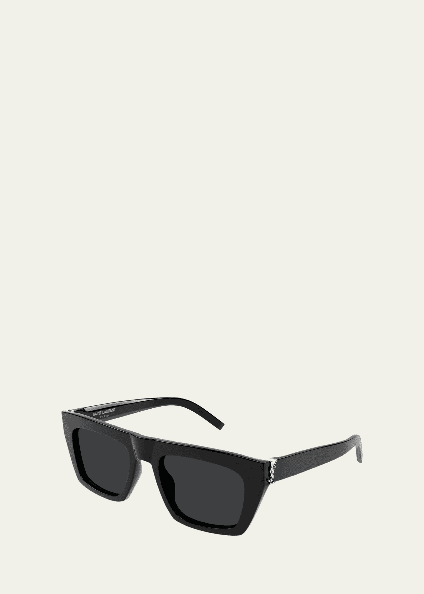 Saint Laurent YSL Acetate Flat-Top Rectangle Sunglasses Bergdorf