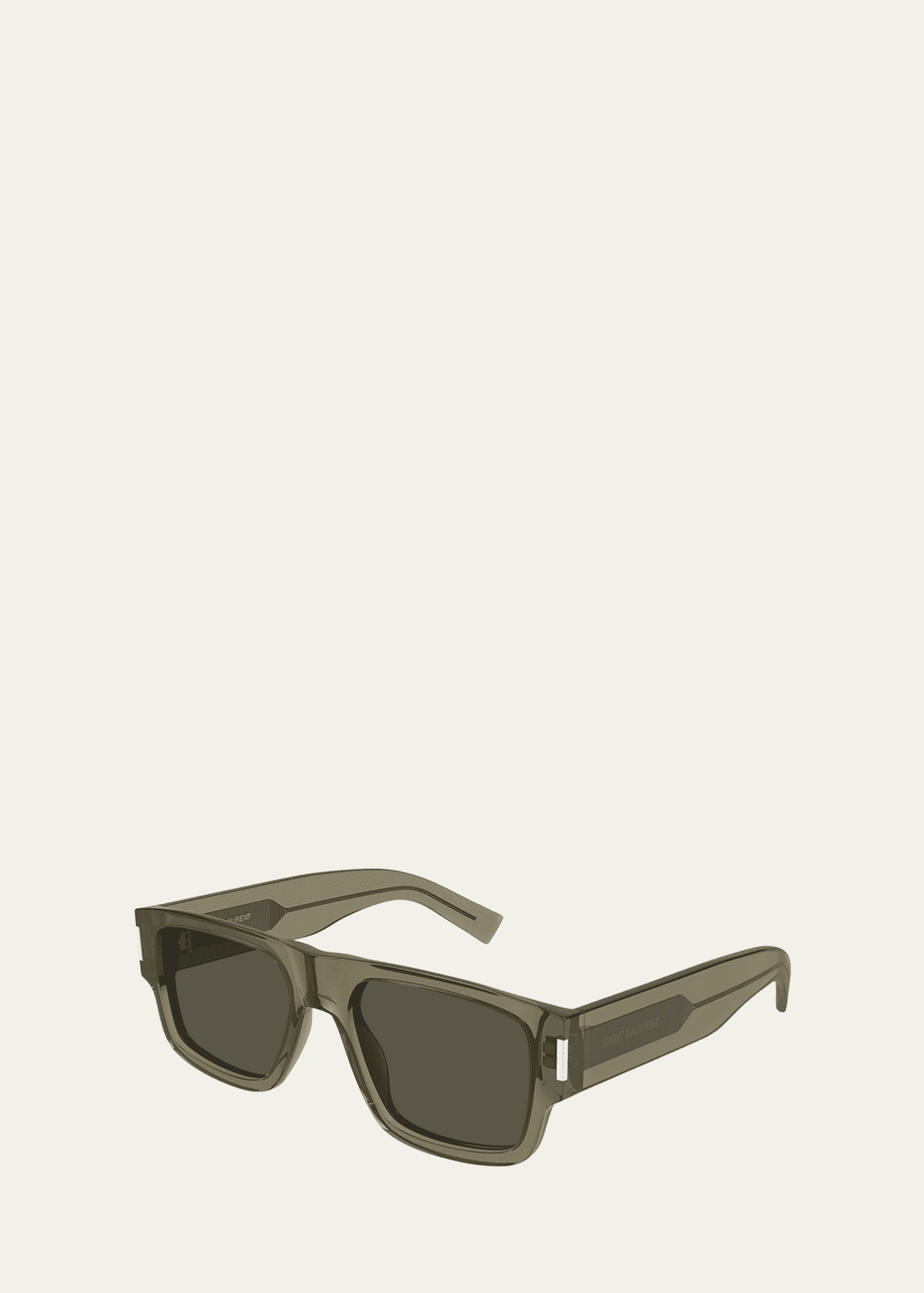 Saint Laurent Men's SL 659 Acetate Rectangle Sunglasses Image 2 of 2