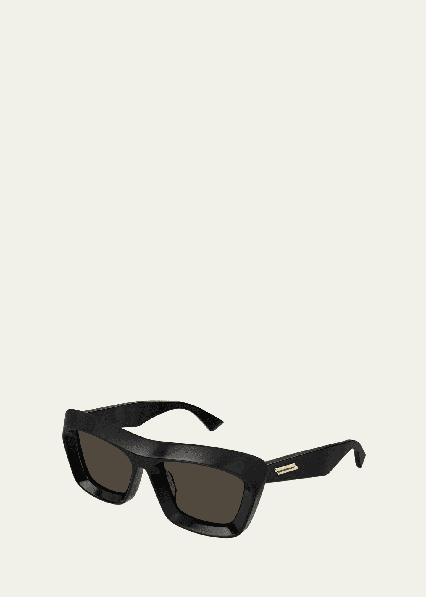 Bottega Veneta Beveled Acetate Rectangle Sunglasses Image 2 of 2