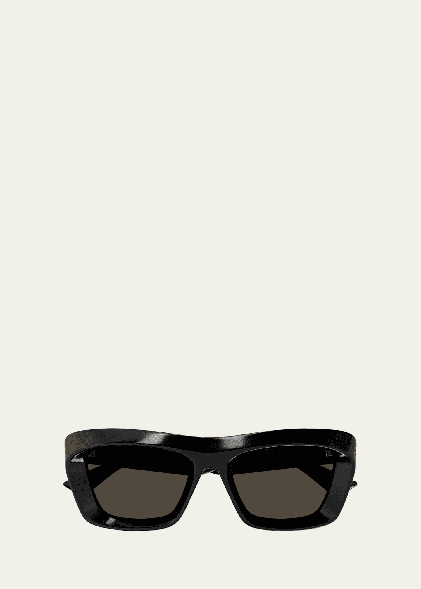 Bottega Veneta Beveled Acetate Rectangle Sunglasses Image 1 of 2