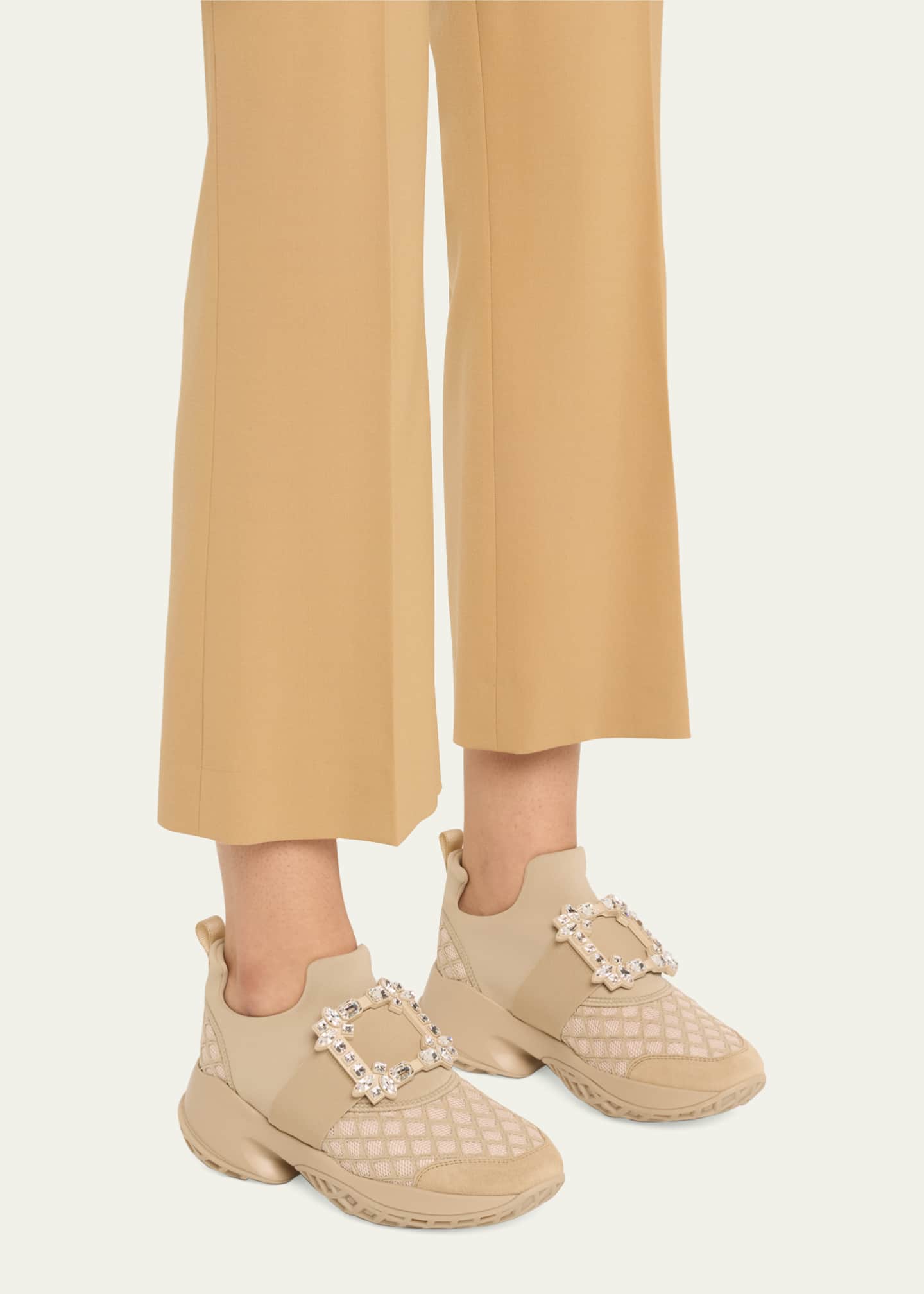Roger Vivier Viv Run Strass Buckle Chunky Sneakers Image 2 of 6