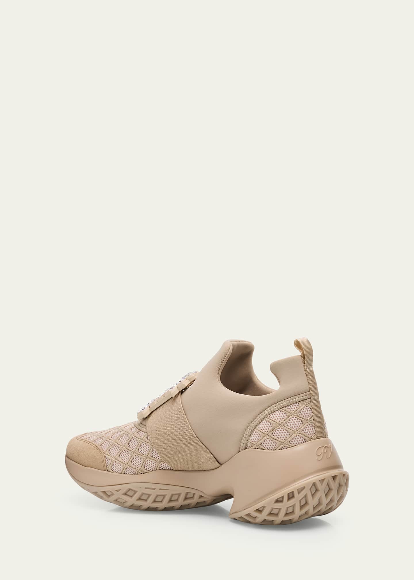 Roger Vivier Viv Run Strass Buckle Chunky Sneakers Image 4 of 6