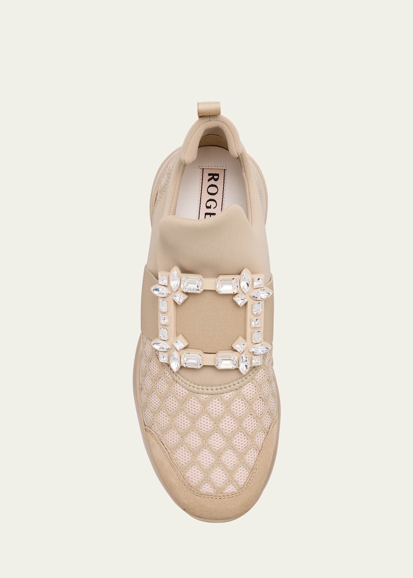 Roger Vivier Viv Run Strass Buckle Chunky Sneakers Image 6 of 6