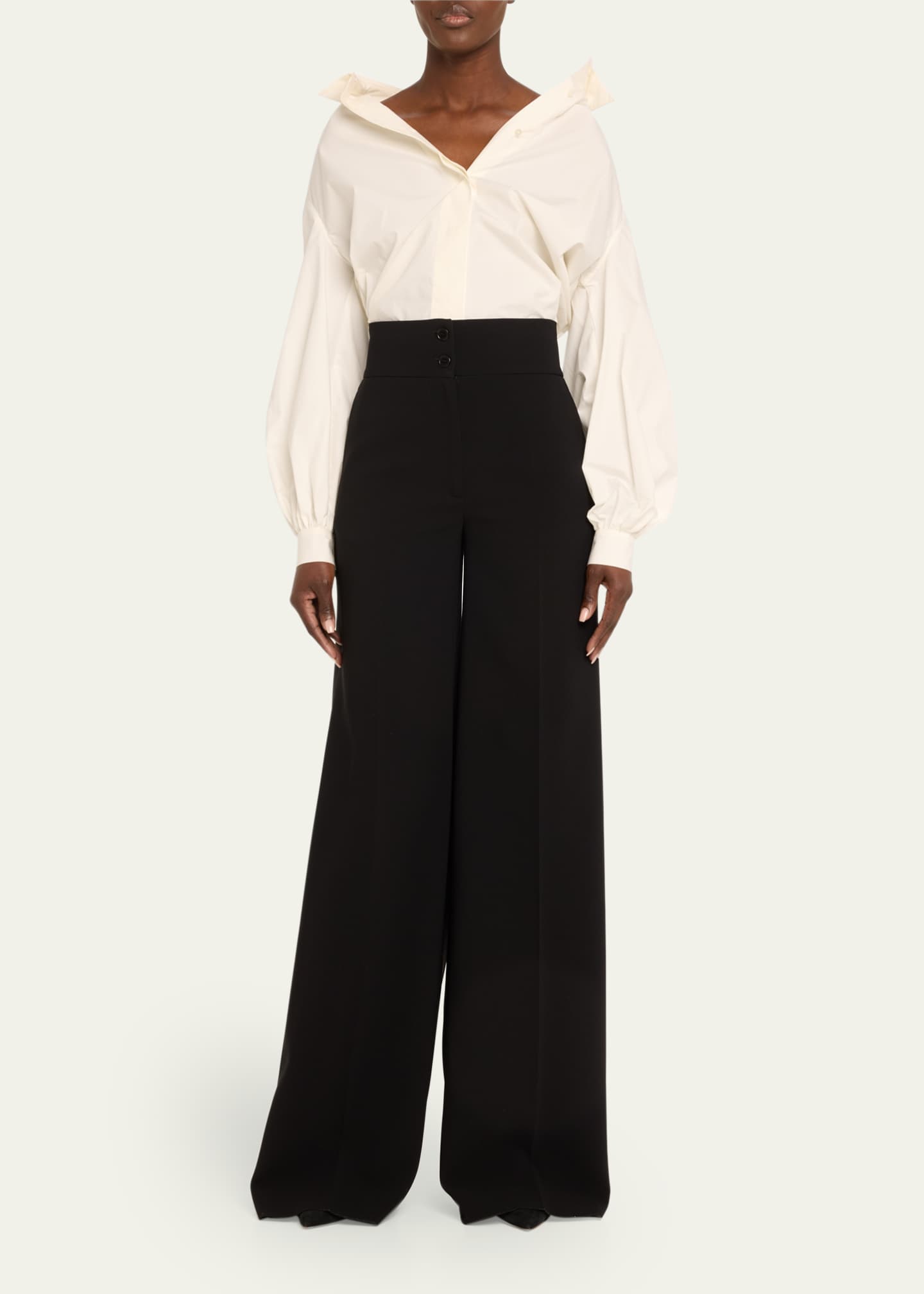 Altuzarra Rudy High-Waist Wide-Leg Pants Image 2 of 5