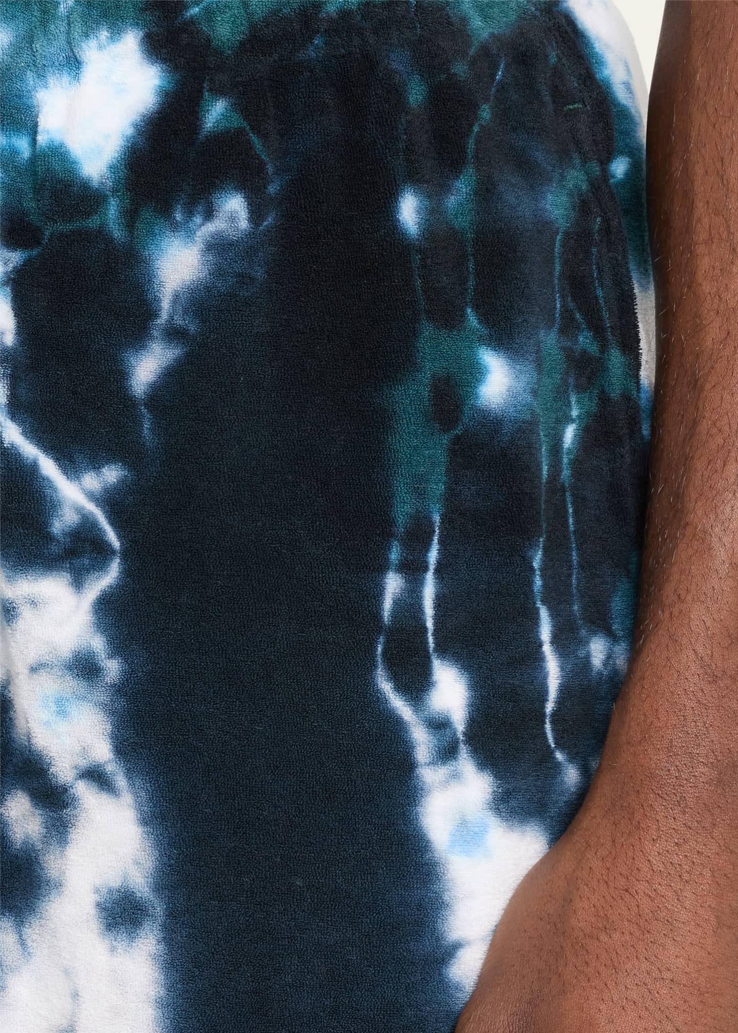 Vilebrequin Men's Terrycloth Ocean Tie-Dye Bermuda Shorts Image 5 of 5
