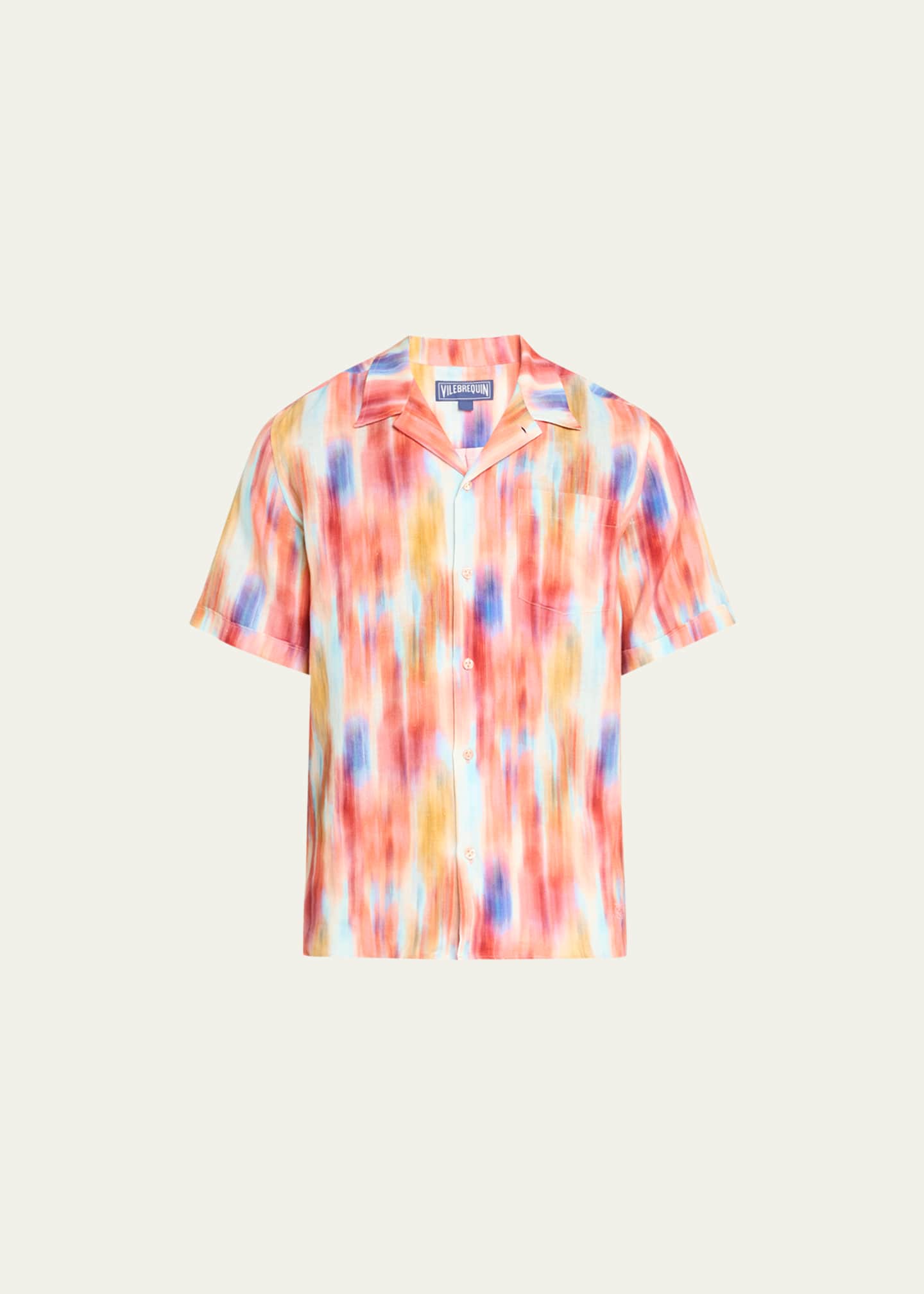 Vilebrequin Men's Ikat-Print Short-Sleeve Shirt Image 1 of 5
