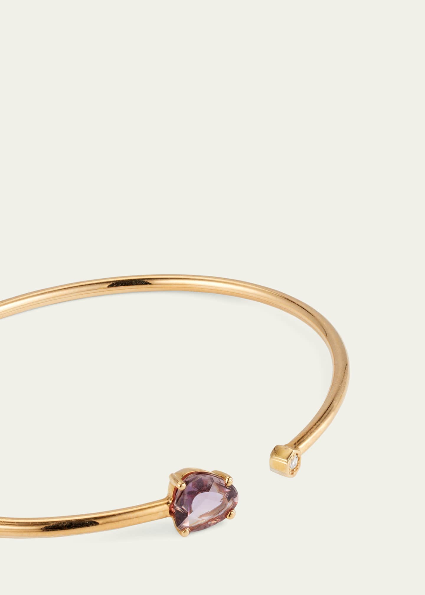 JIA JIA Pink Sapphire and Diamond Bendable Cuff Bracelet Image 3 of 4