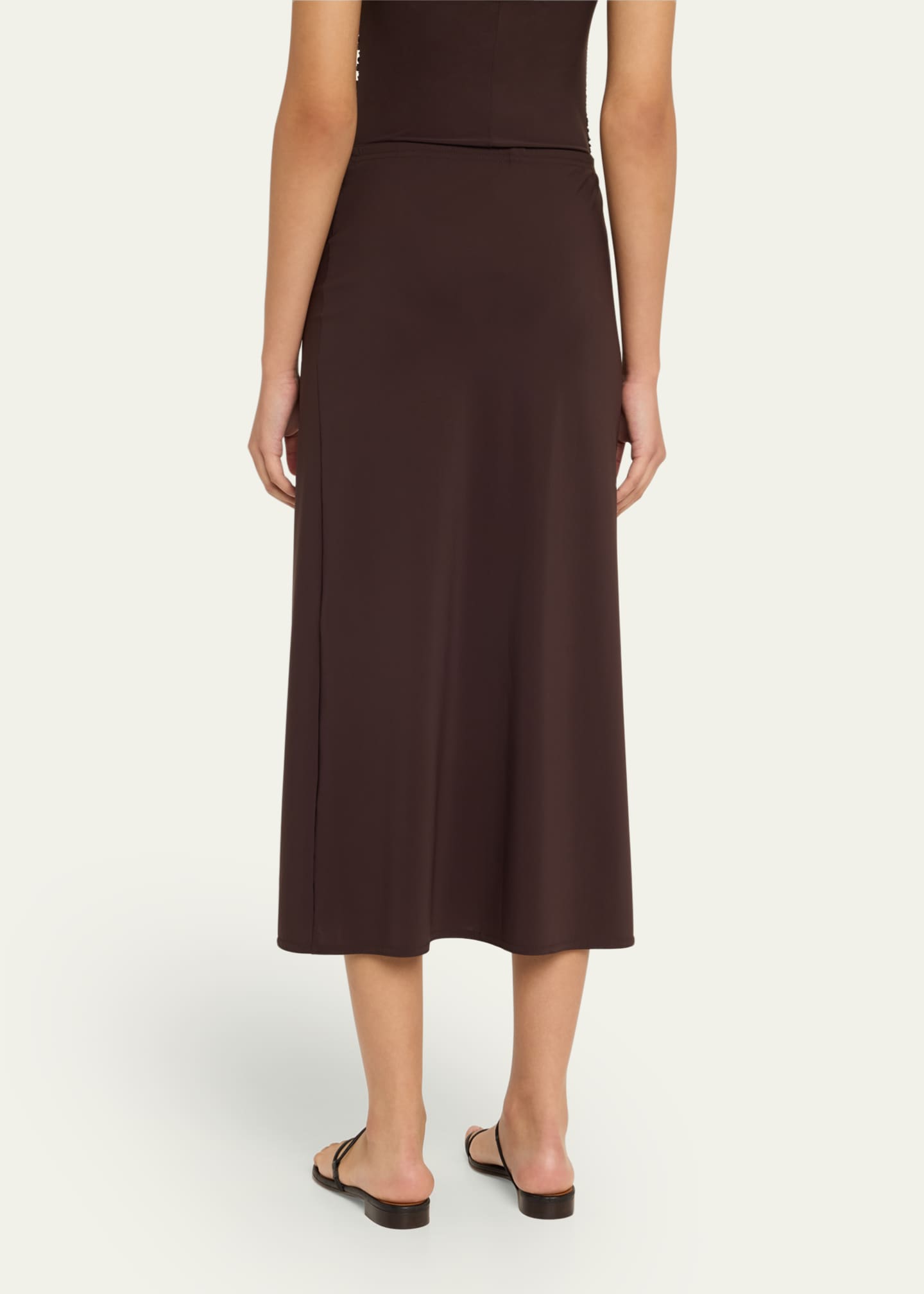 Karla Colletto Tess Straight Rosette Maxi Skirt Image 3 of 5