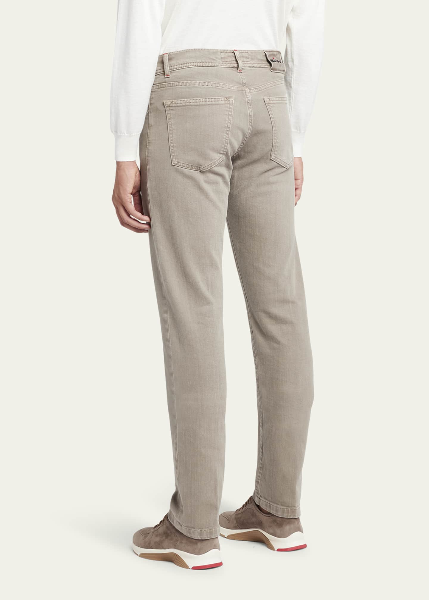 Kiton Men's Slim Fit Denim 5-Pocket Pants Image 3 of 5
