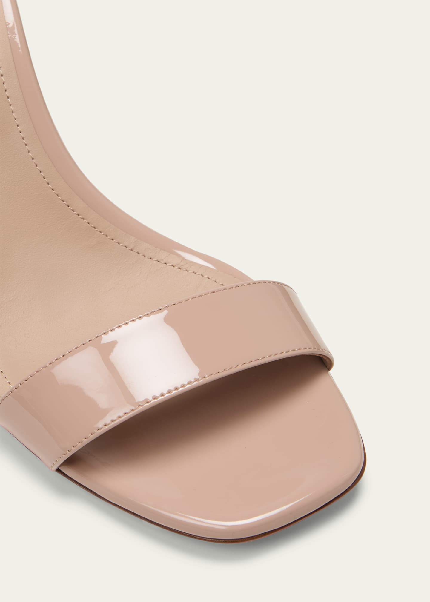 Santoni Calypso Patent Ankle-Strap Sandals Image 5 of 5
