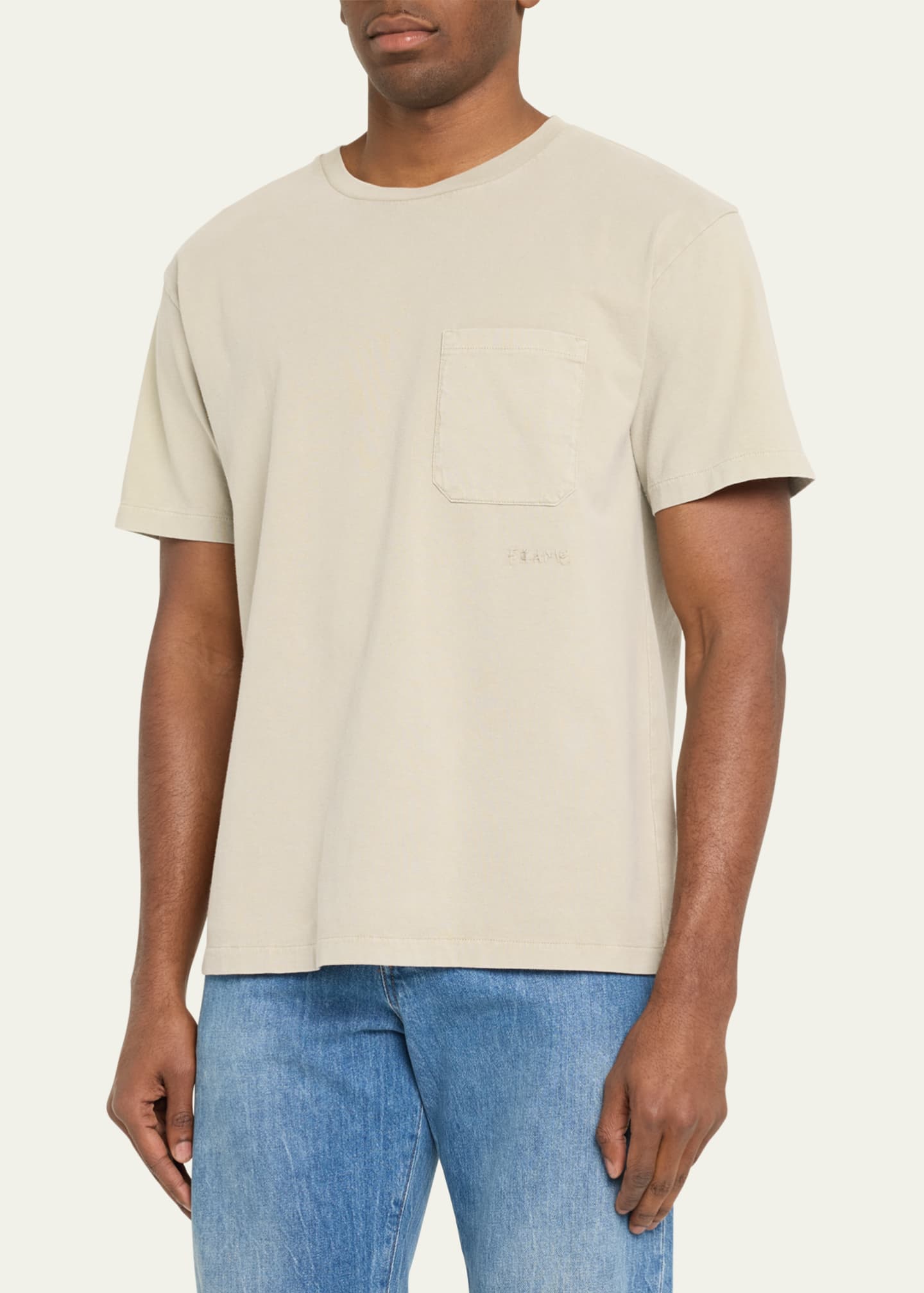 FRAME Men's Relaxed Vintage Washed Tee Image 4 of 5