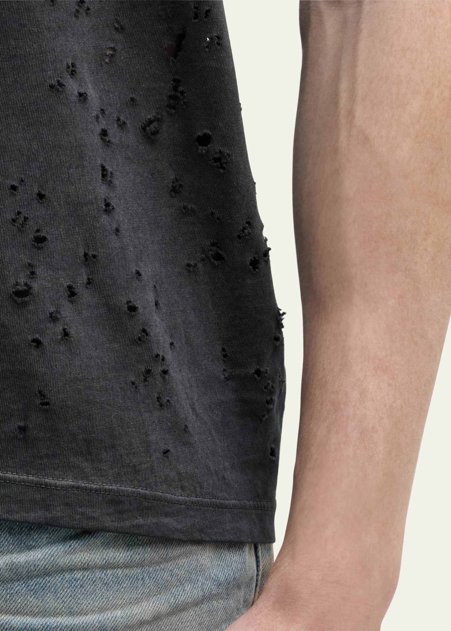 Amiri Men's Faded Jersey Shotgun T-Shirt Image 5 of 5