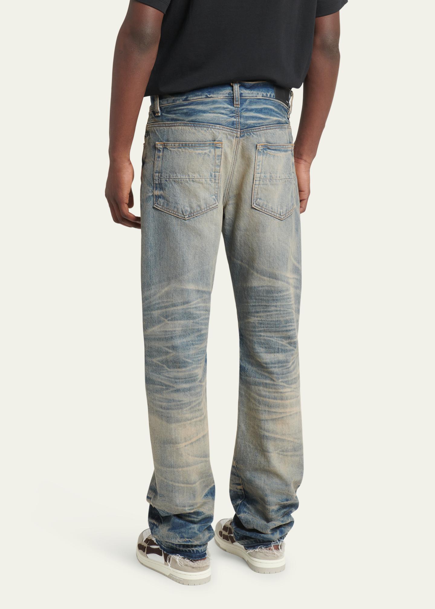 Jean Amiri Straight Leg Flare En Denim Antique Indigo - Taille 32, Neuf Avec étiquettes (BNWT)