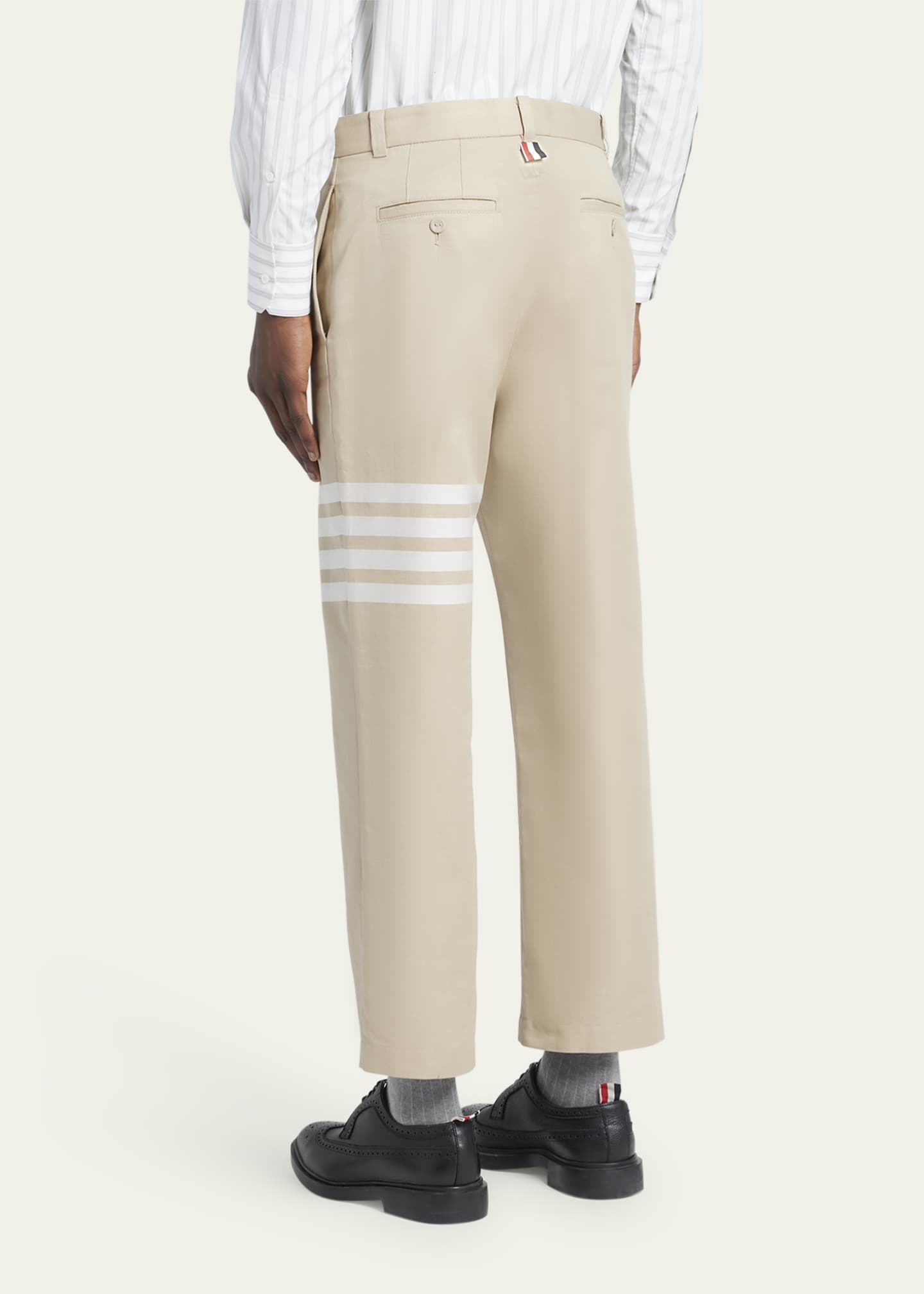Thom Browne Men s 4 Bar Straight Leg Chino Pants Bergdorf Goodman