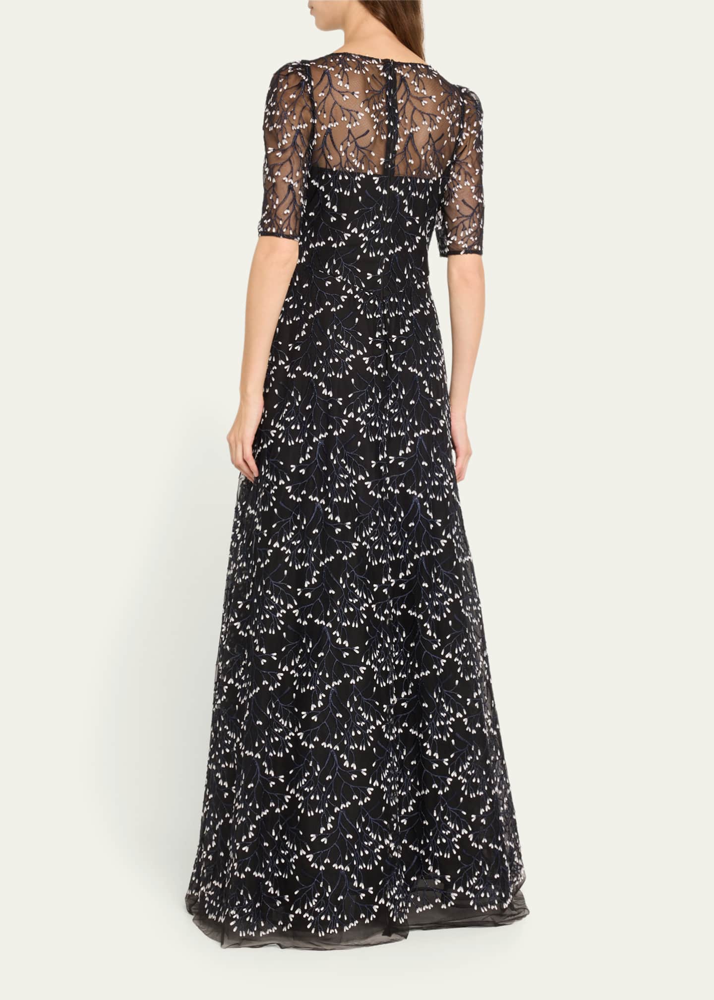 Rickie Freeman for Teri Jon 3D Lace Gown Image 3 of 5