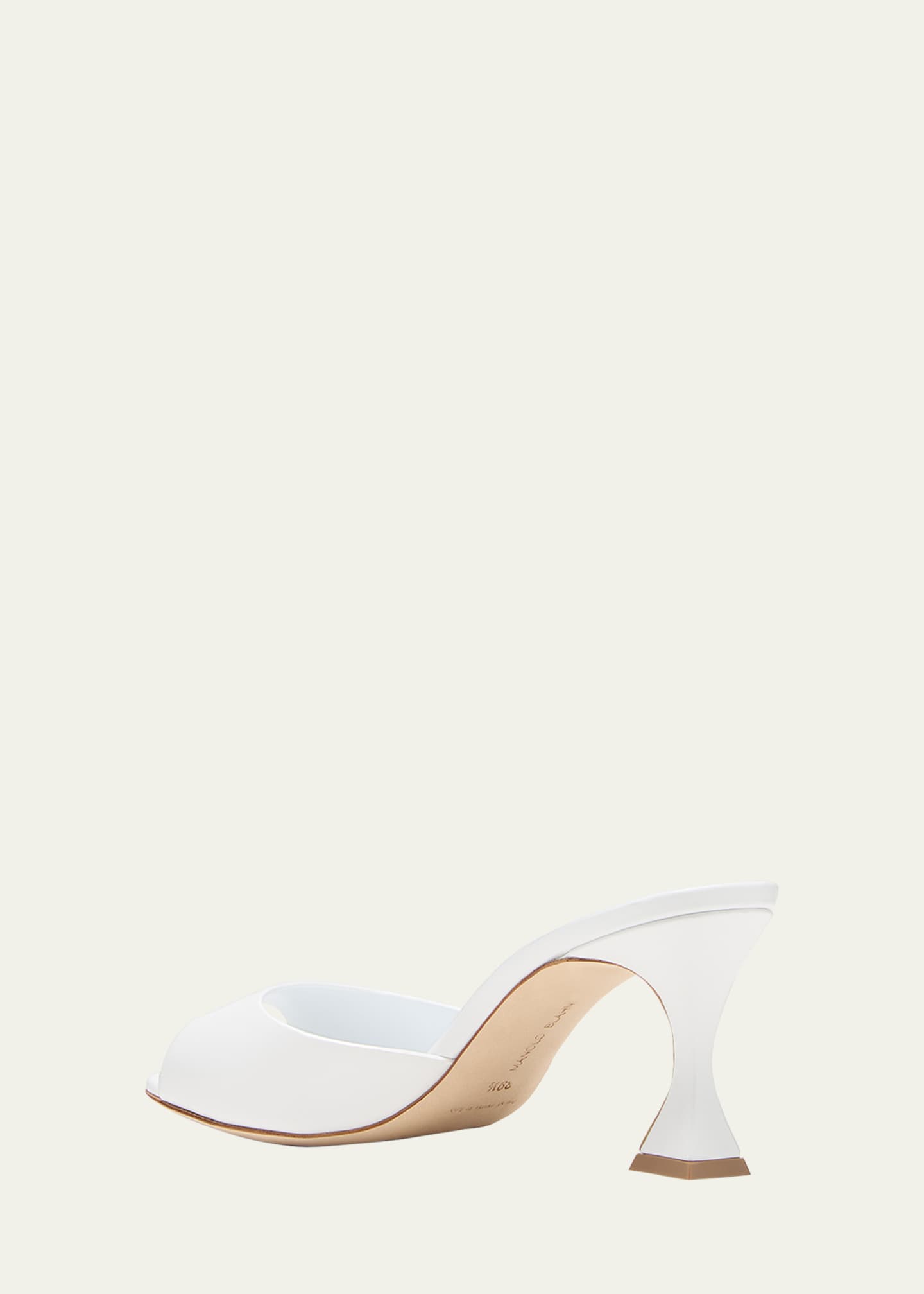 Manolo Blahnik Jadarona Leather Mule Sandals Image 4 of 5
