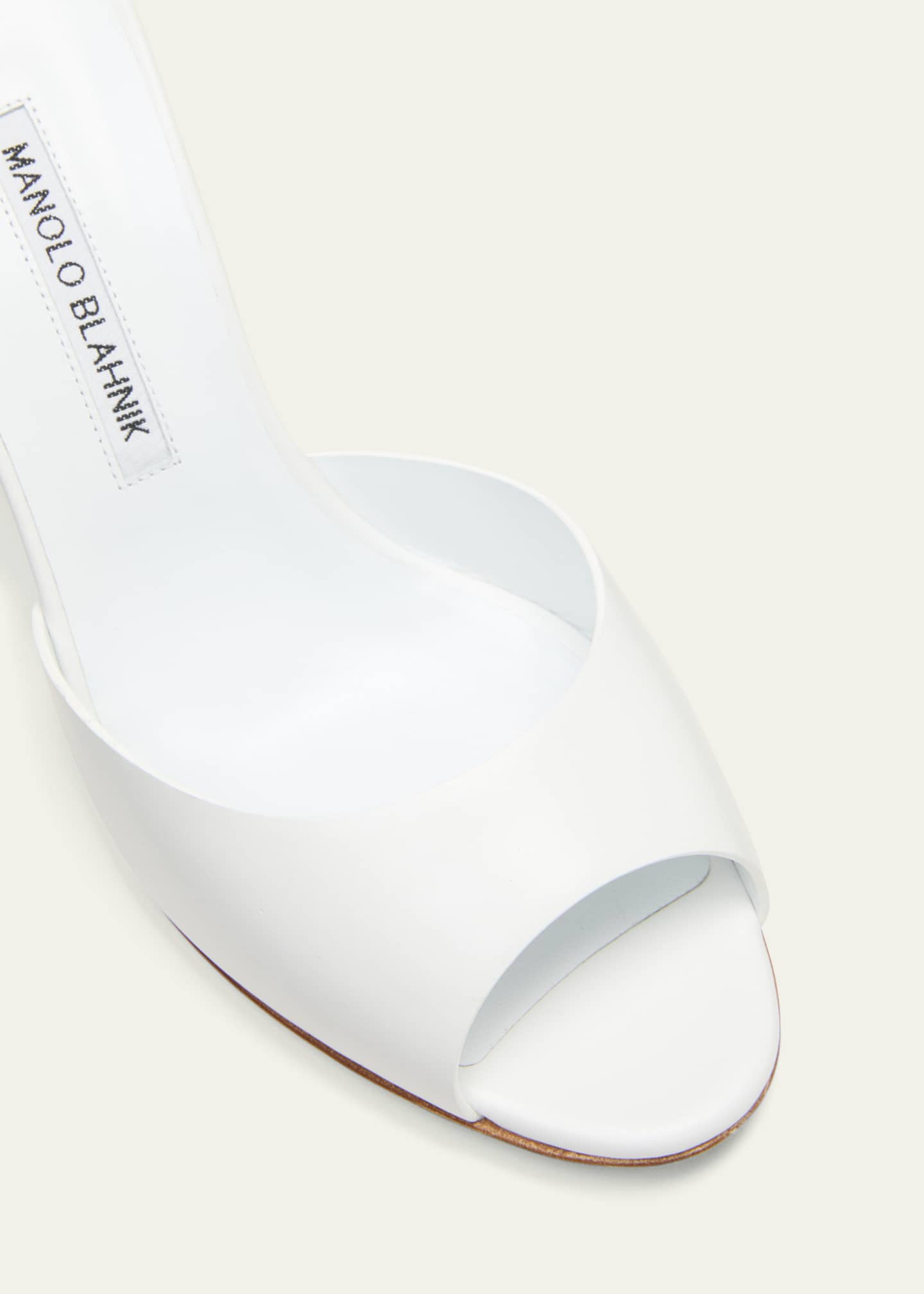 Manolo Blahnik Jadarona Leather Mule Sandals Image 5 of 5