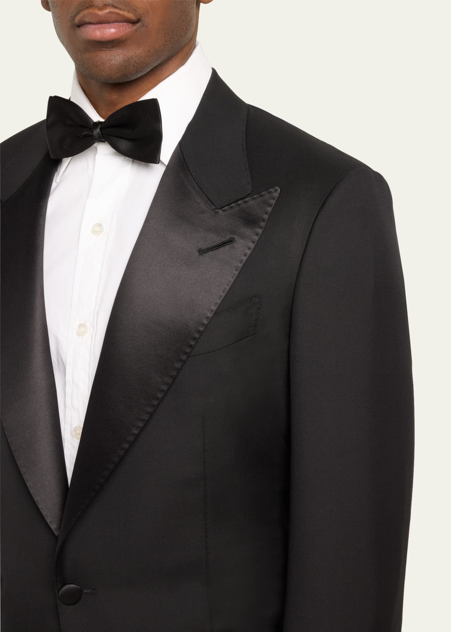 TOM FORD Men's Shelton Twill Peak Tuxedo Image 5 of 5