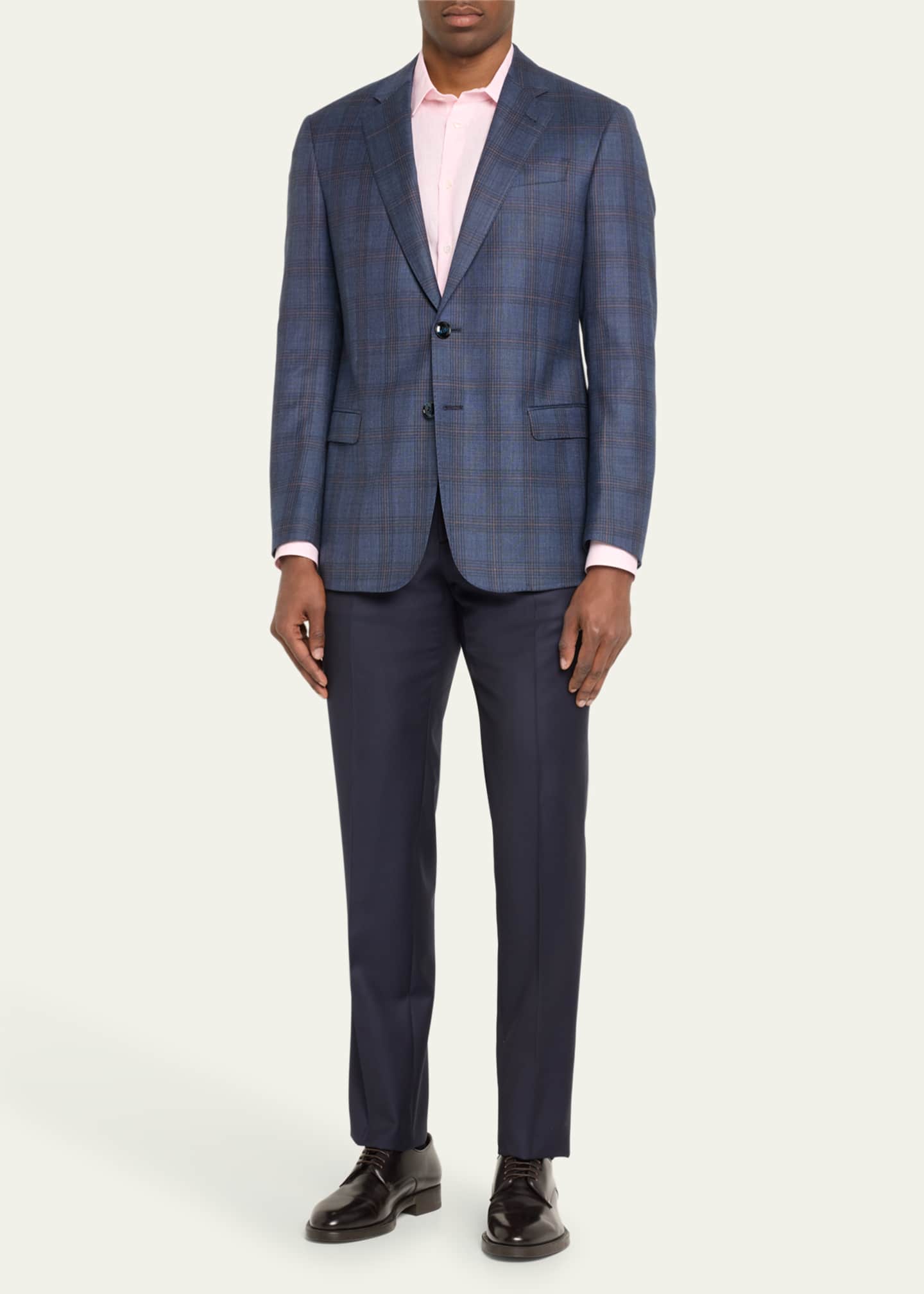 Giorgio Armani Men's Windowpane Plaid Sport Coat Image 2 of 5