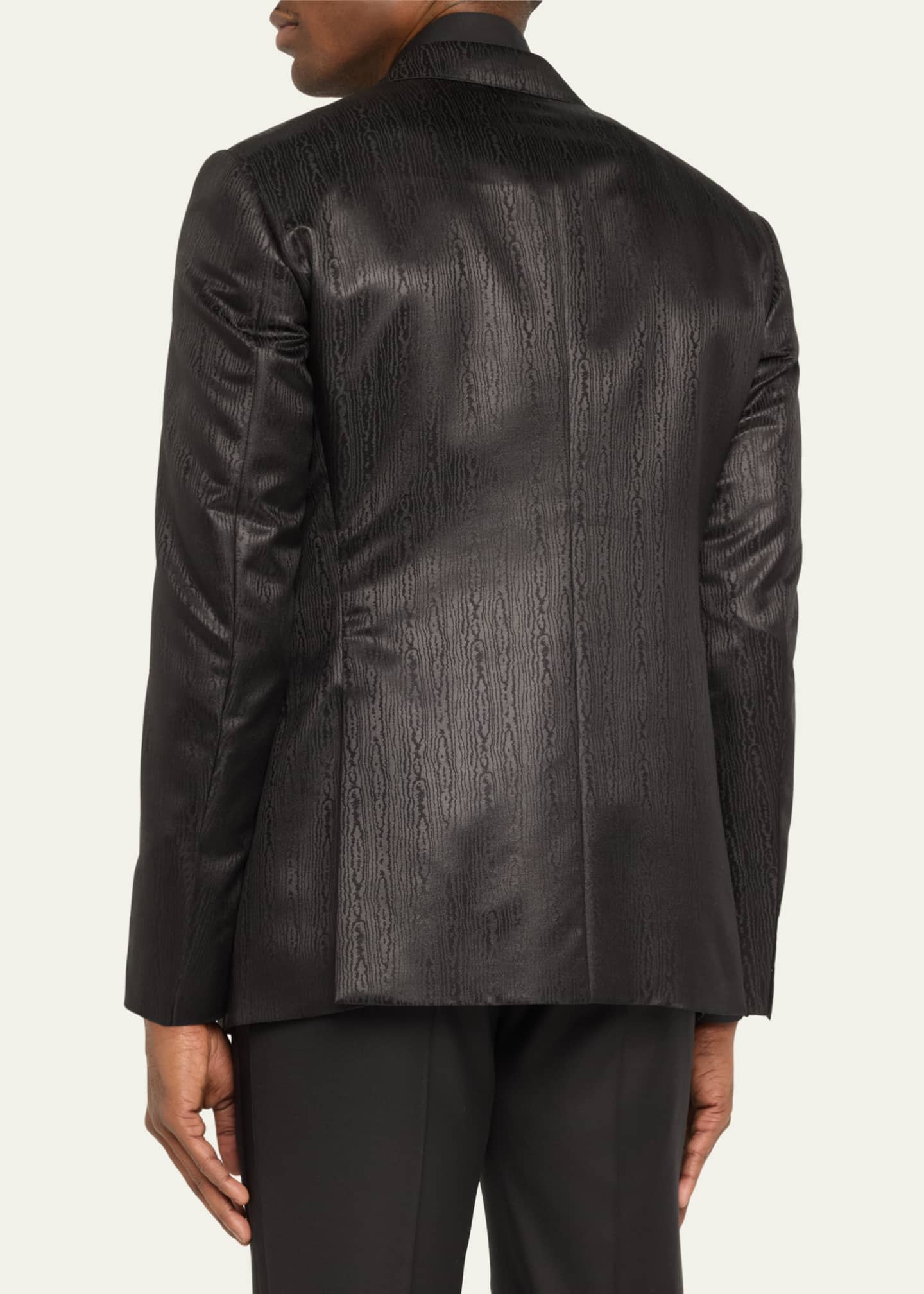 Giorgio Armani Men's Tonal Jacquard Dinner Jacket Image 3 of 5