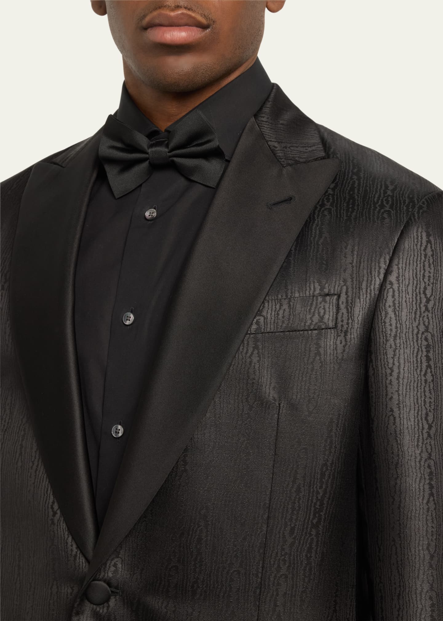 Giorgio Armani Men's Tonal Jacquard Dinner Jacket Image 5 of 5