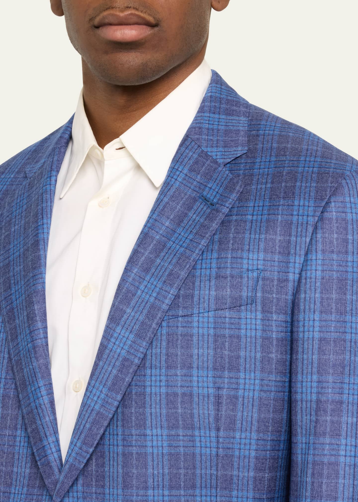Giorgio Armani Men's Plaid Wool Sport Coat Image 5 of 5