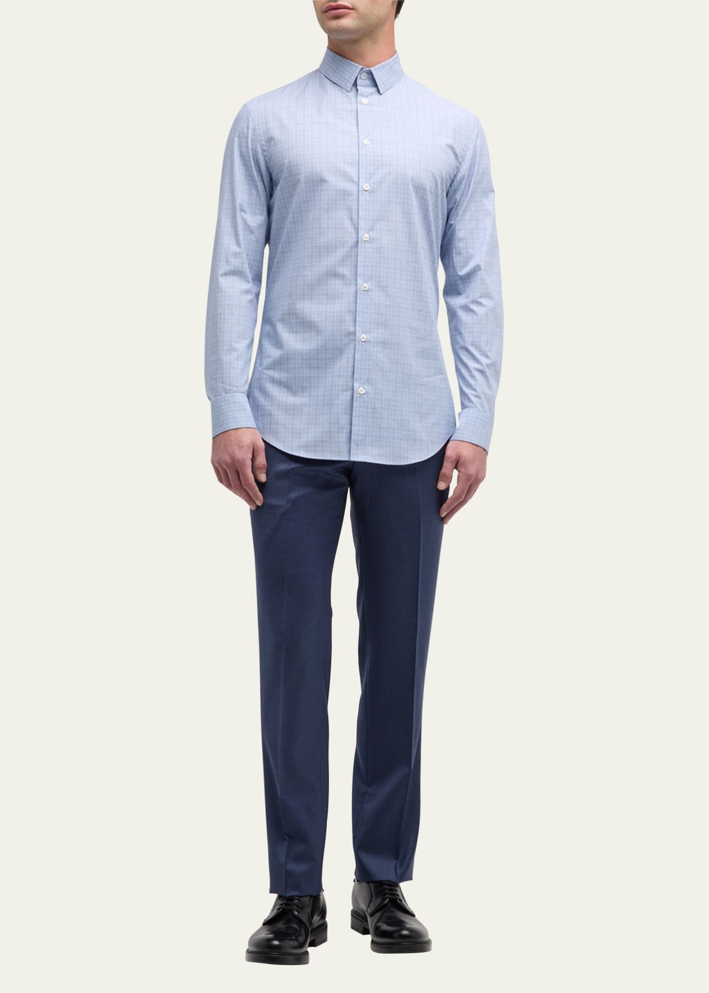 Giorgio Armani Men's Double-Box Sport Shirt Image 2 of 5