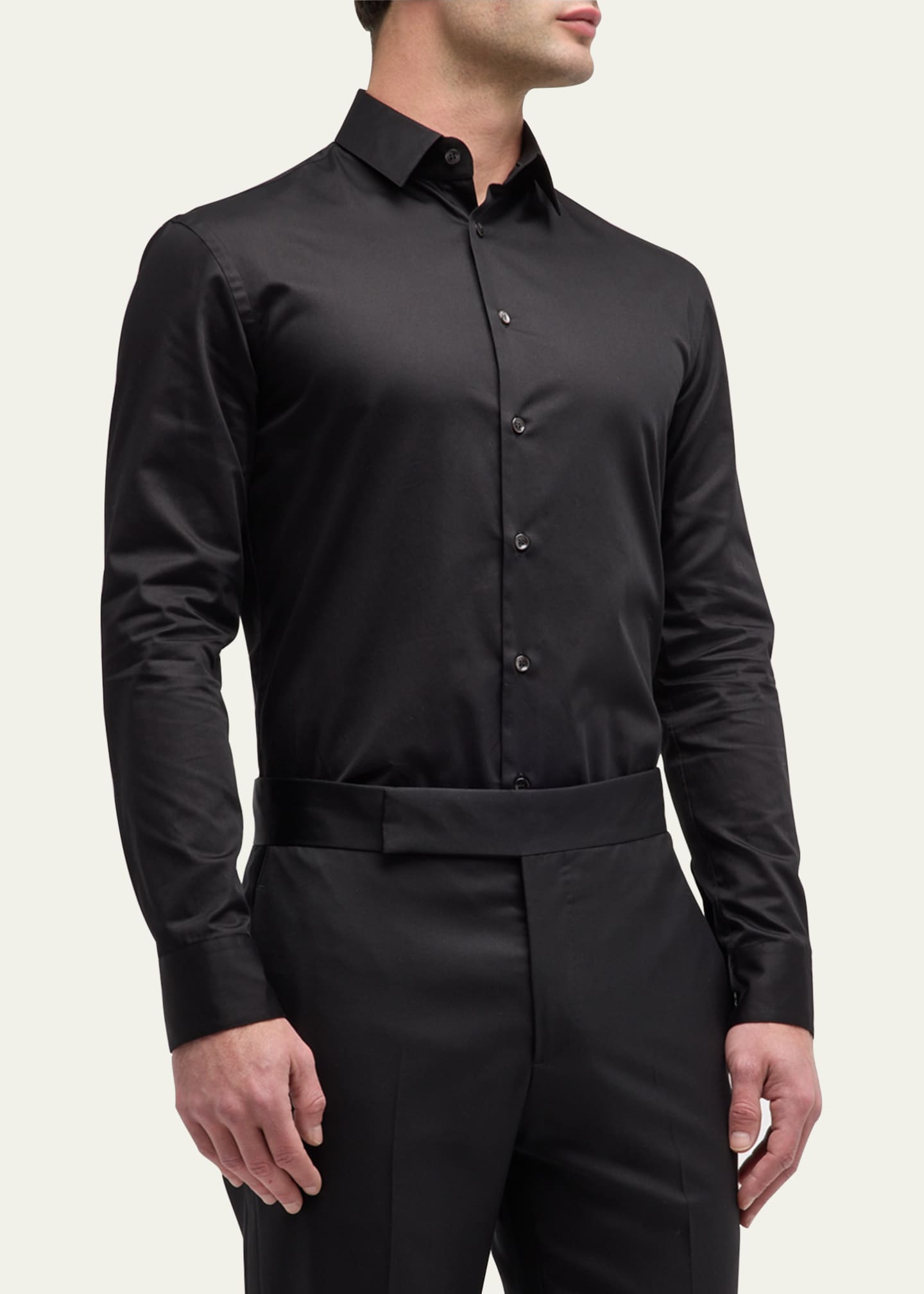 Giorgio Armani Men's Basic Sport Shirt Image 4 of 5