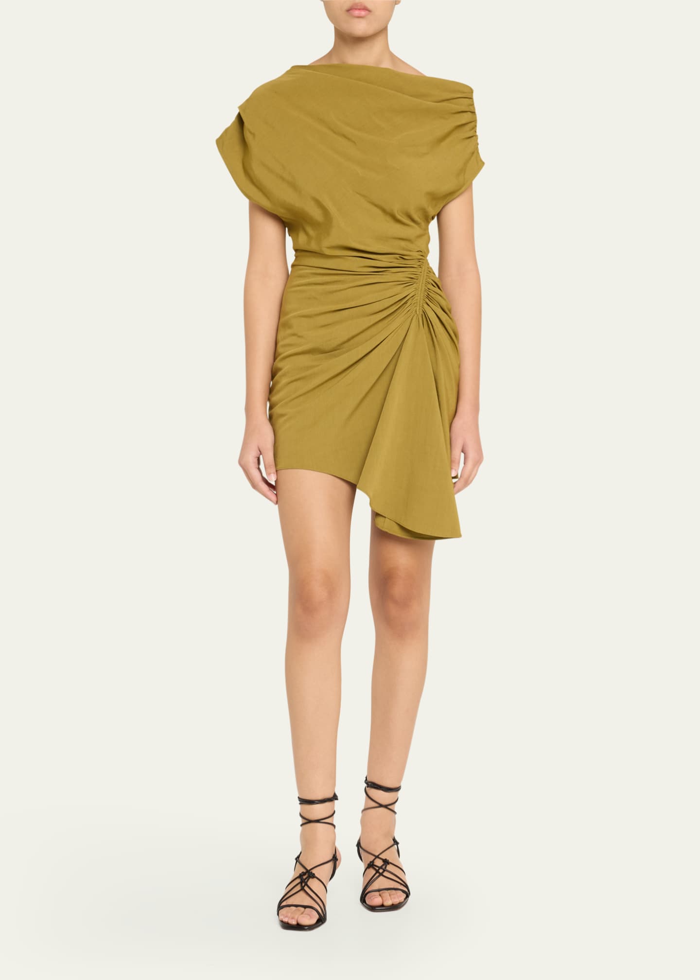 A.L.C. Poppy Ruched Off-The-Shoulder Mini Dress Image 2 of 5