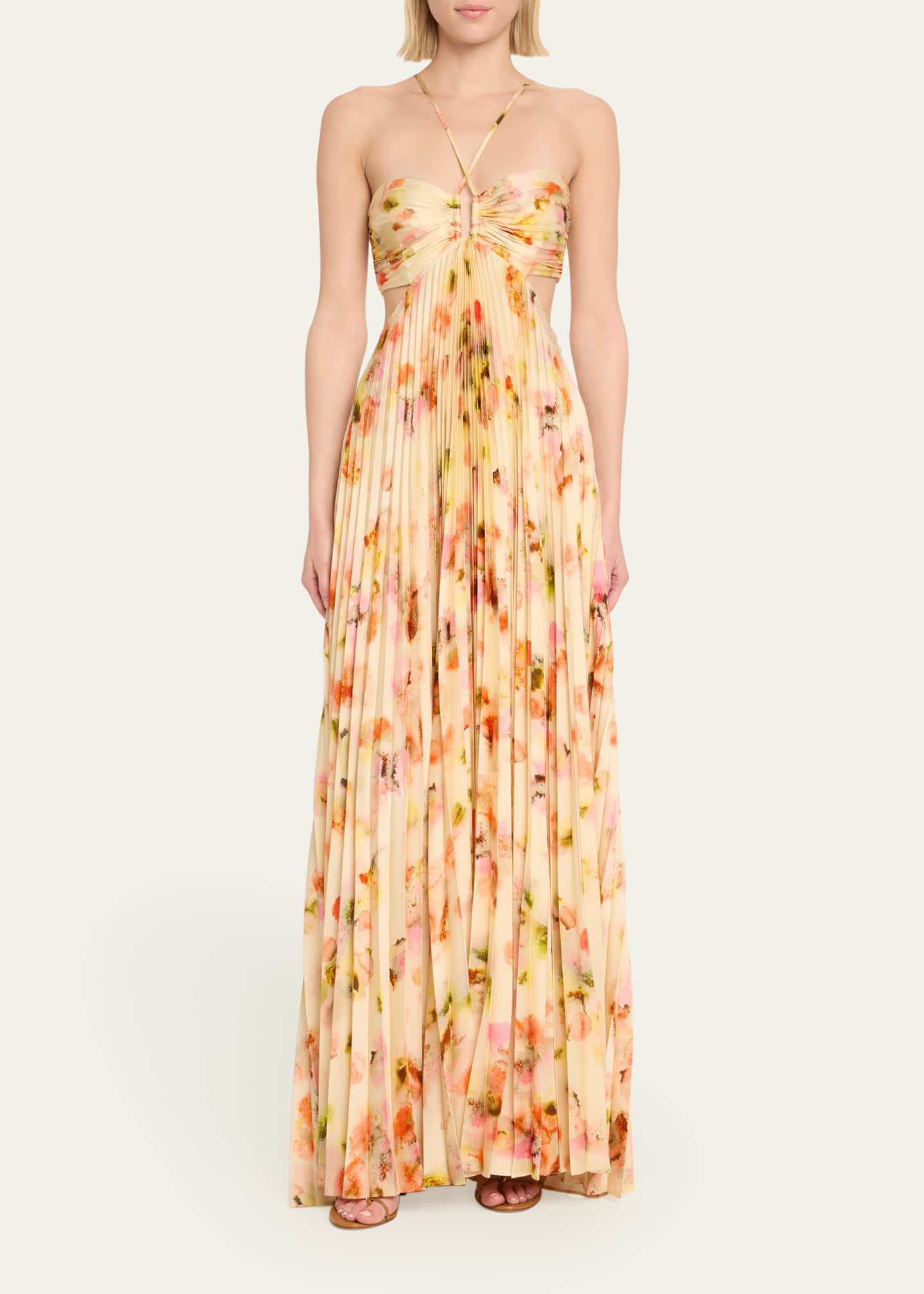 Alc yellow floral dress sales