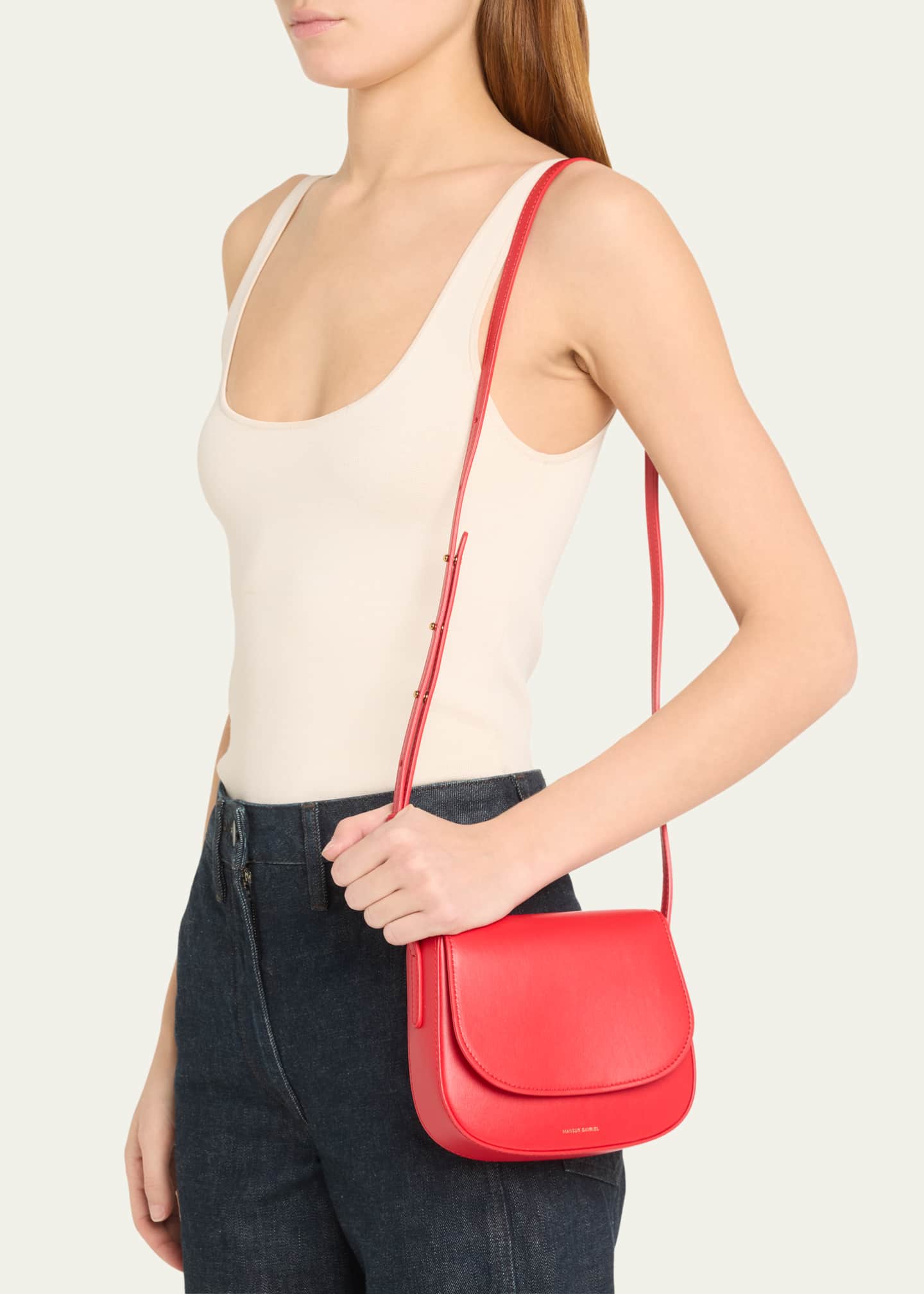 Mansur gavriel leather crossbody store bag