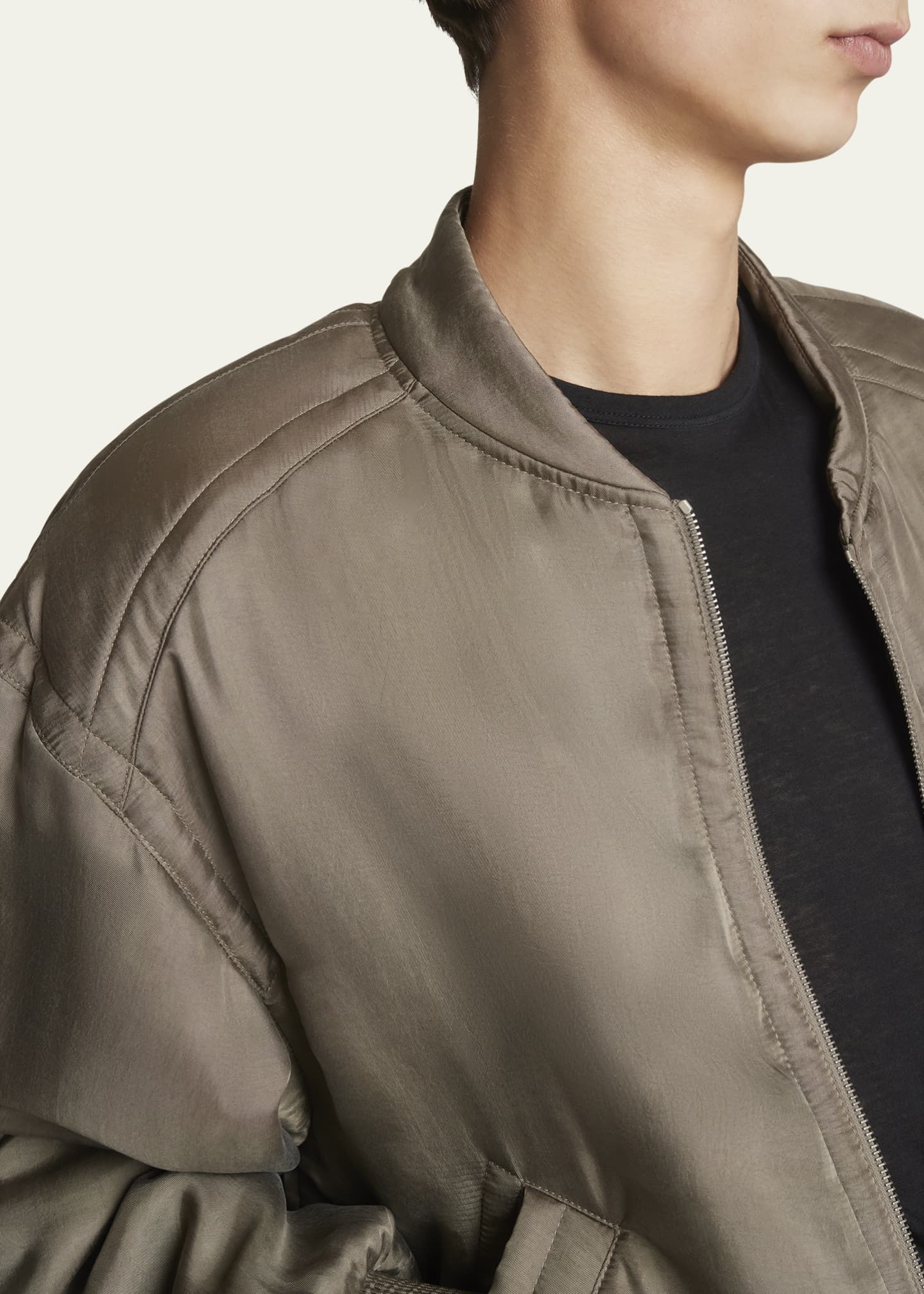 Saint laurent satin jacket top