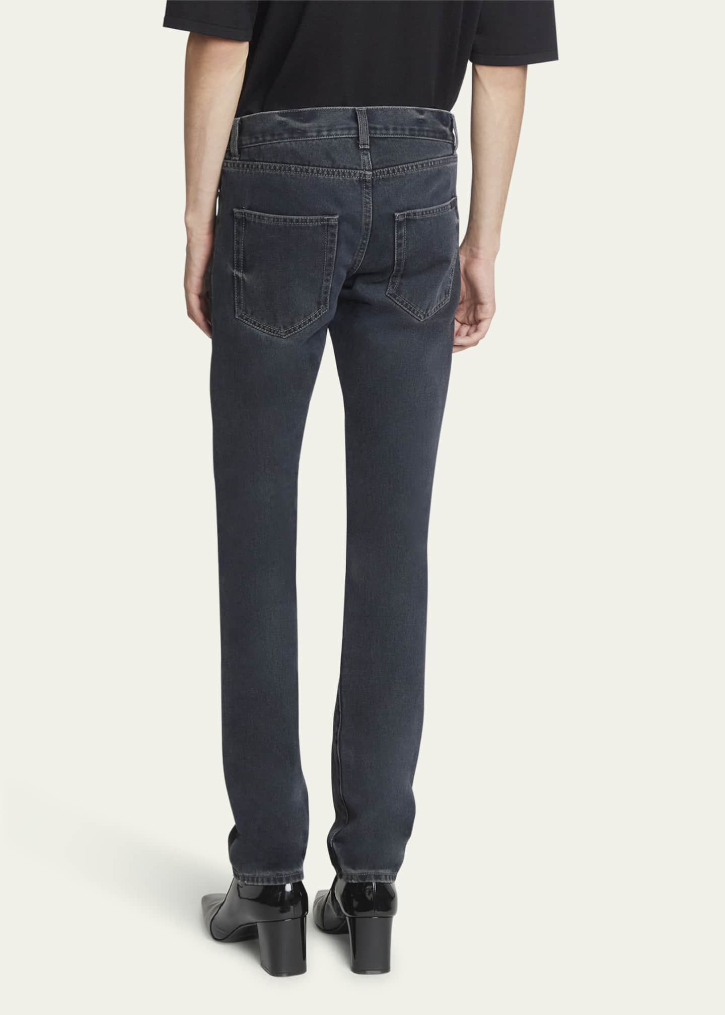 Saint Laurent Men's Slim-Fit Jeans Image 3 of 5